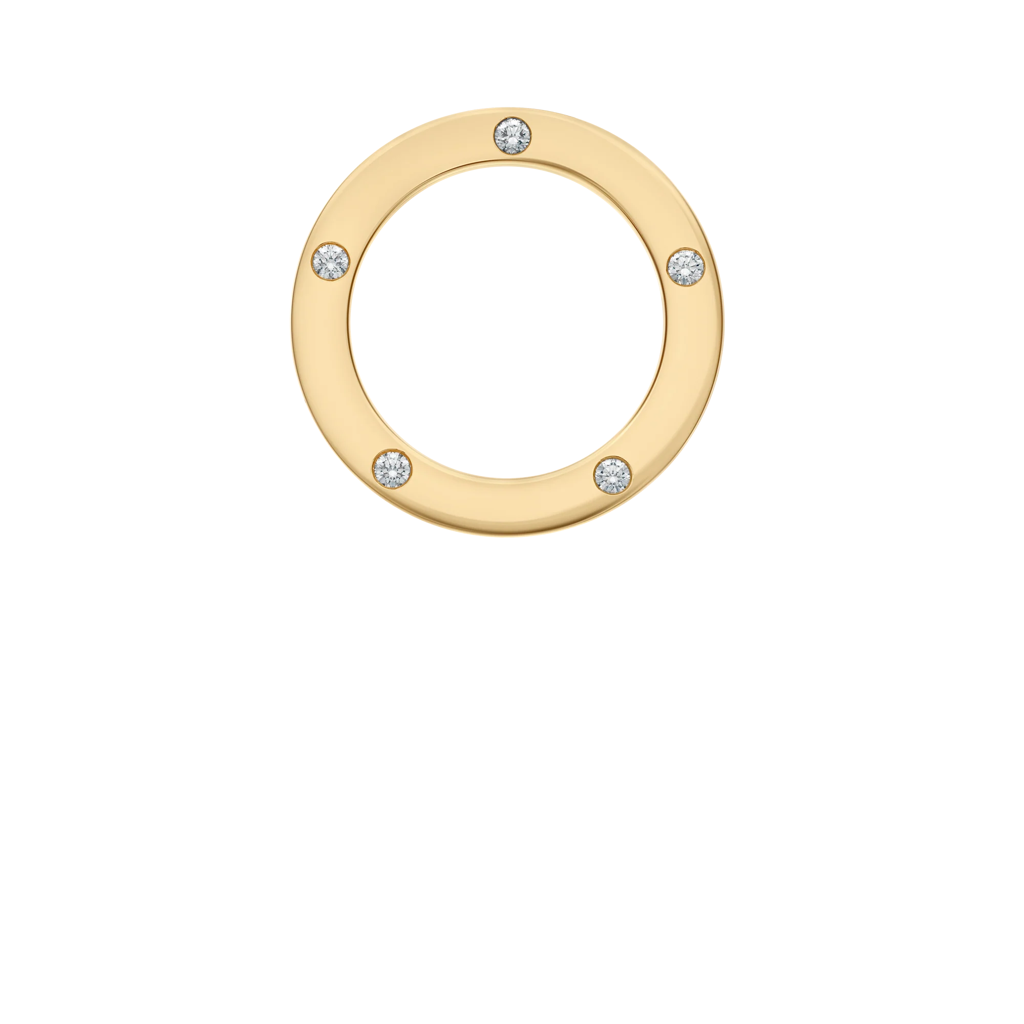 Diamond pendant 0.15ct 18K gold - Image 2
