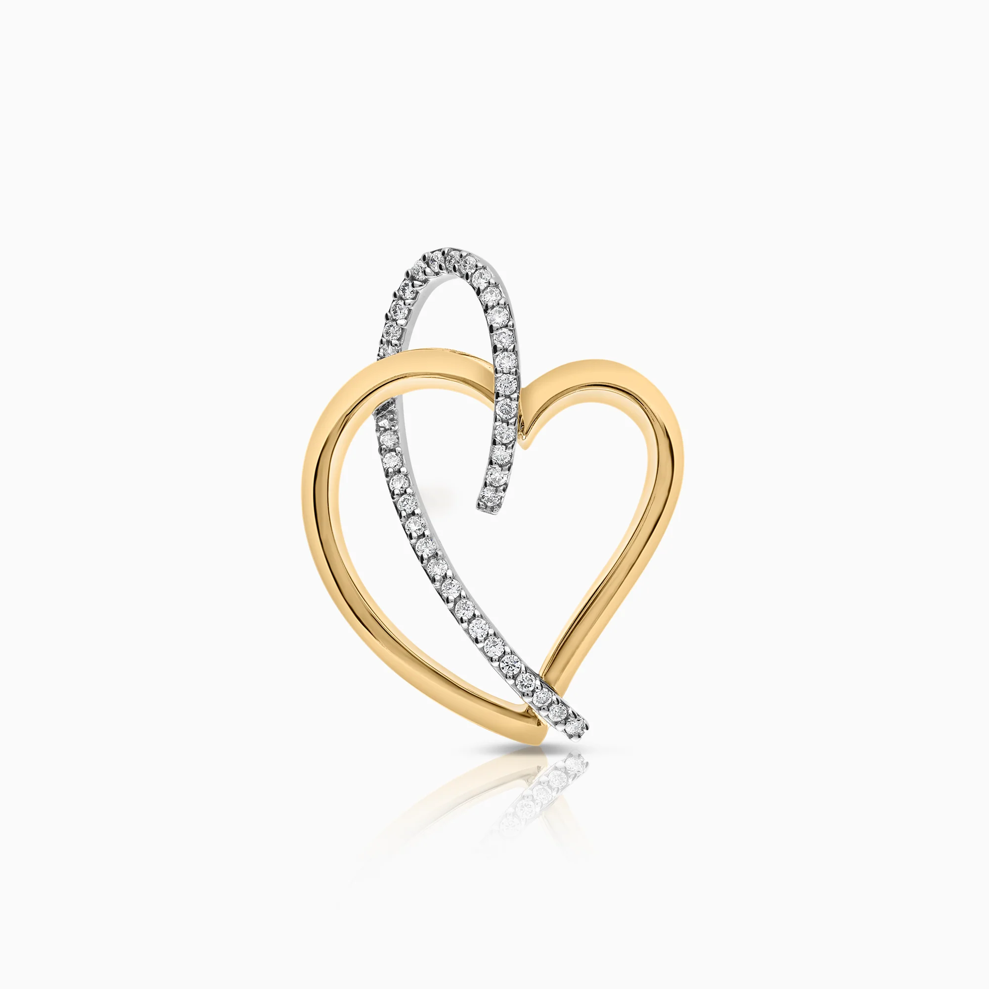 Diamond pendant 0.17ct 18K white gold