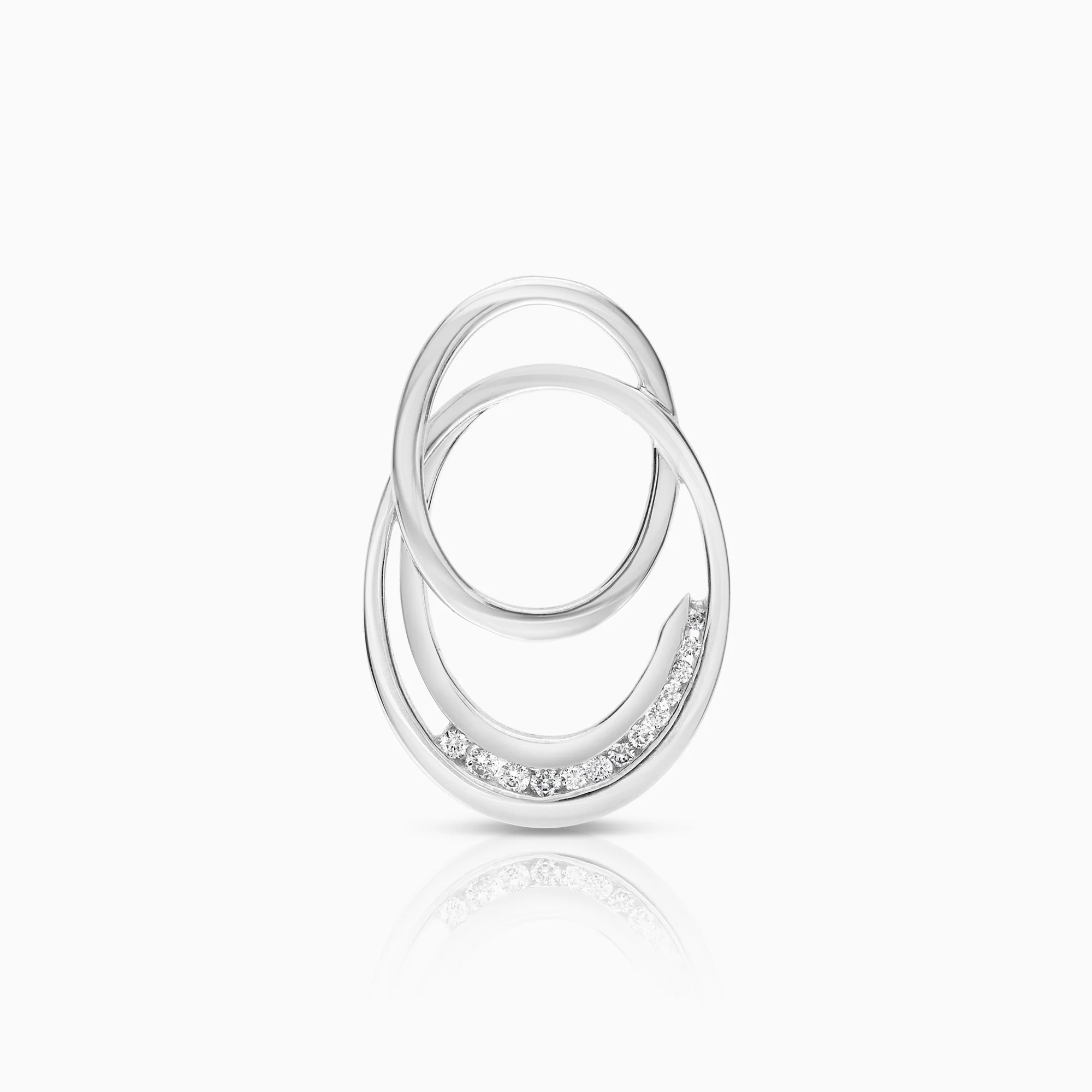 Diamond pendant 0.17ct 18K white gold