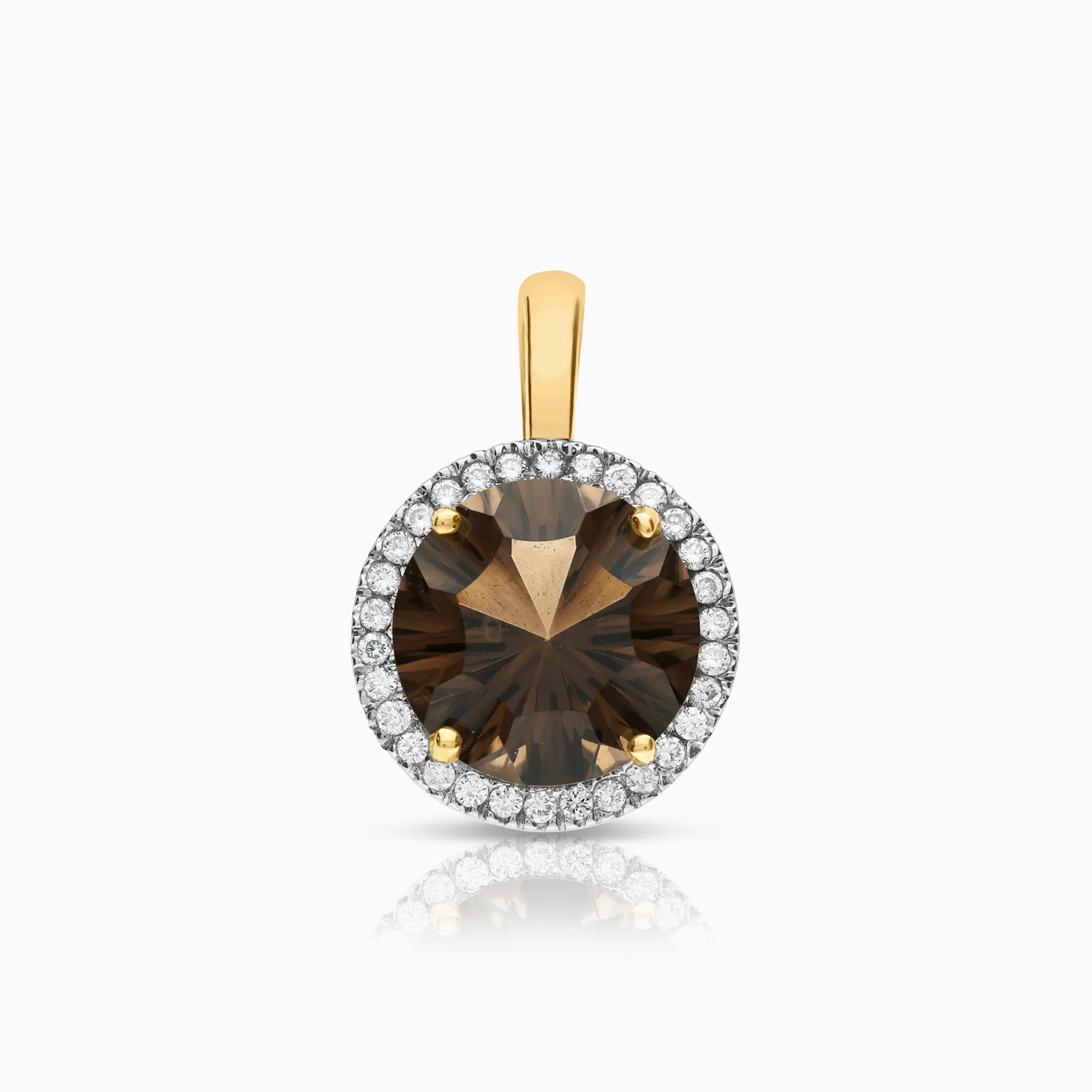 Diamond pendant 0.21ct 18K gold