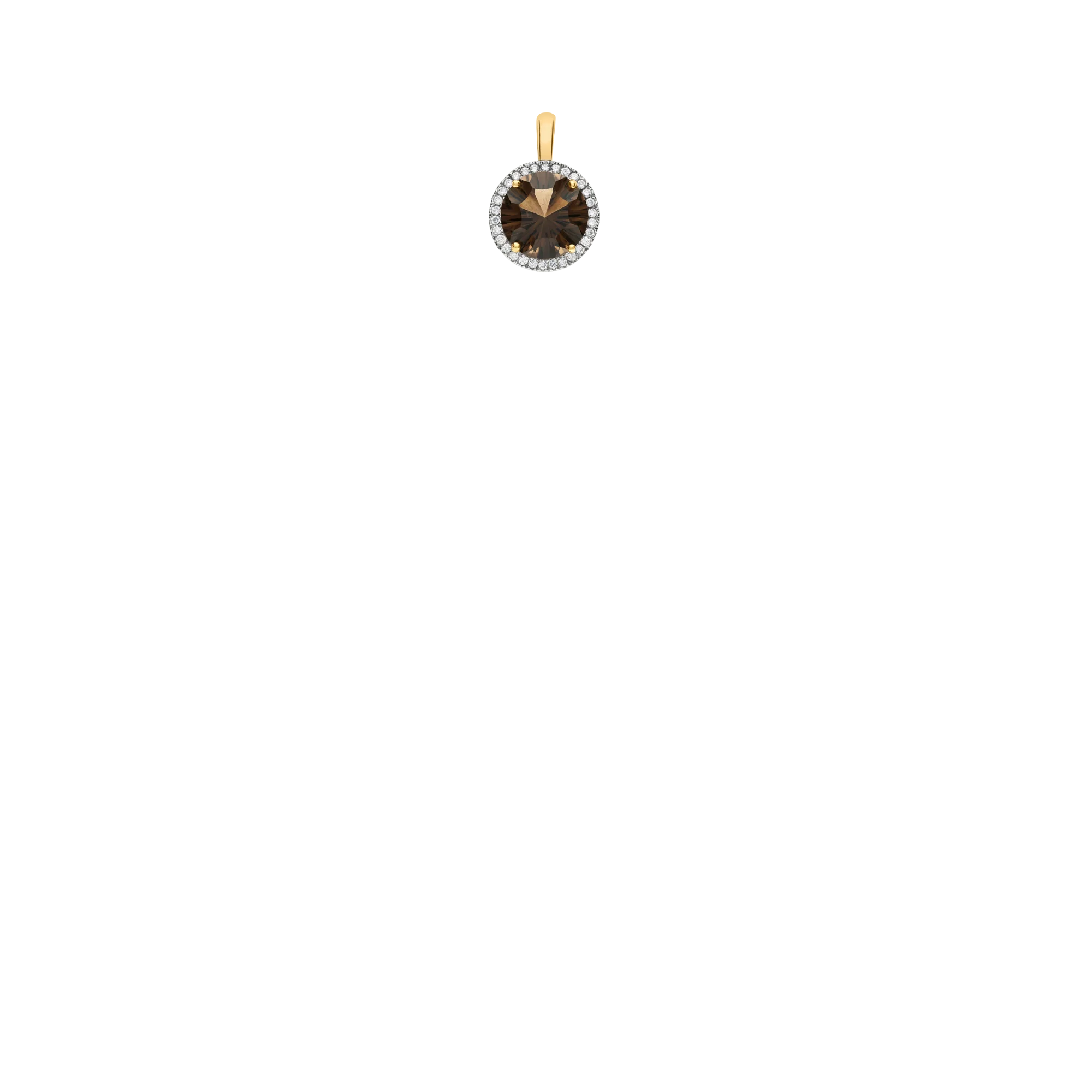 Diamond pendant 0.21ct 18K gold - Image 2