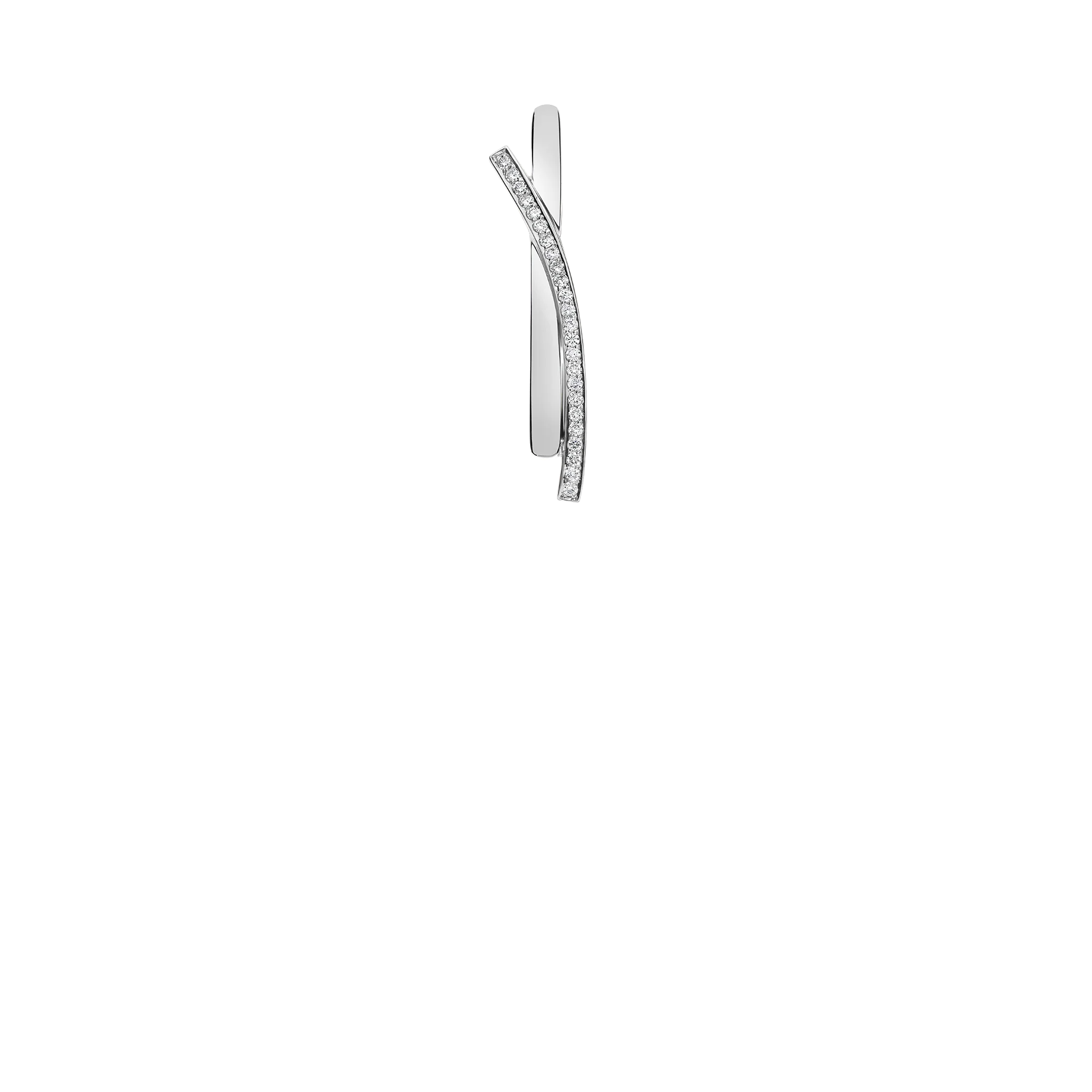 Diamond pendant 0.30ct 18K white gold - Image 2