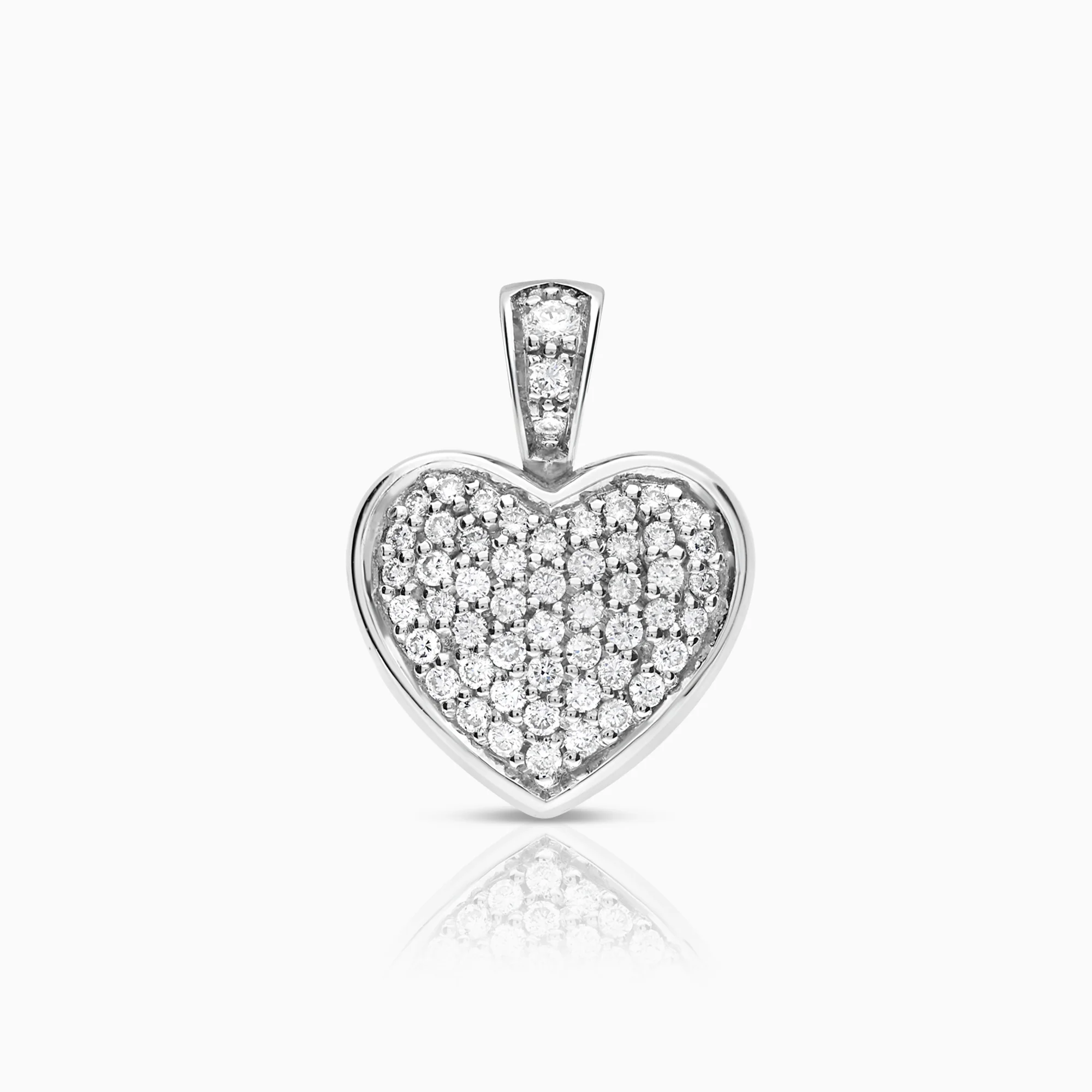 Diamond pendant 0.35ct 18K white gold