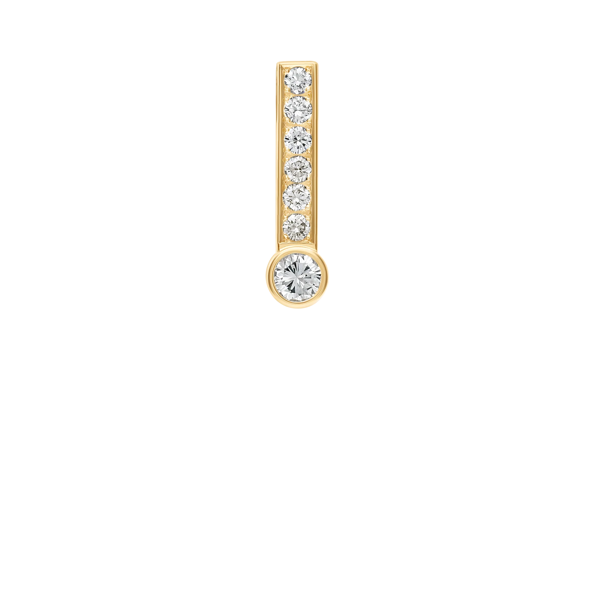Diamond pendant 0.37ct 18K gold - Image 2