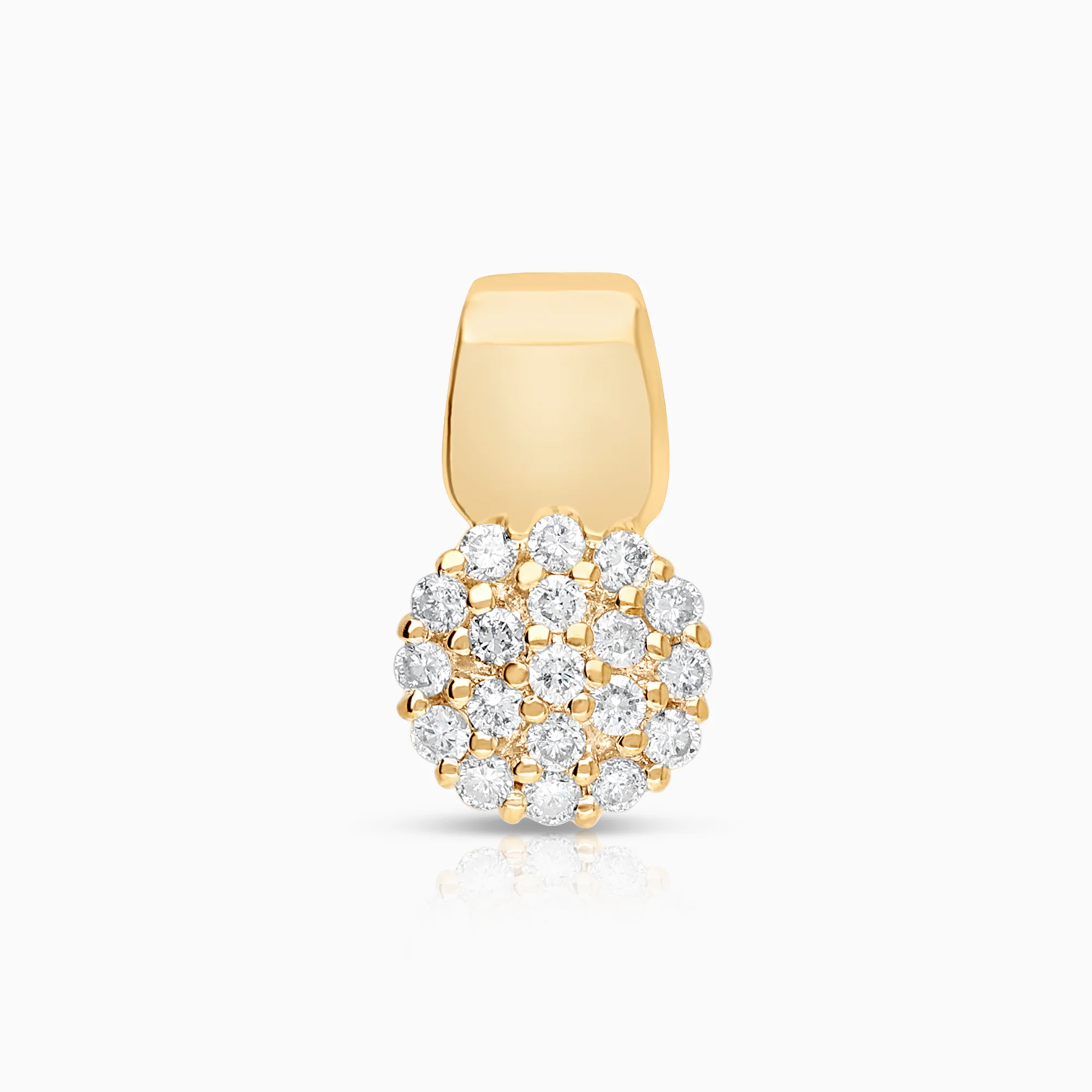 Diamond pendant Halo 0.20ct 18K gold
