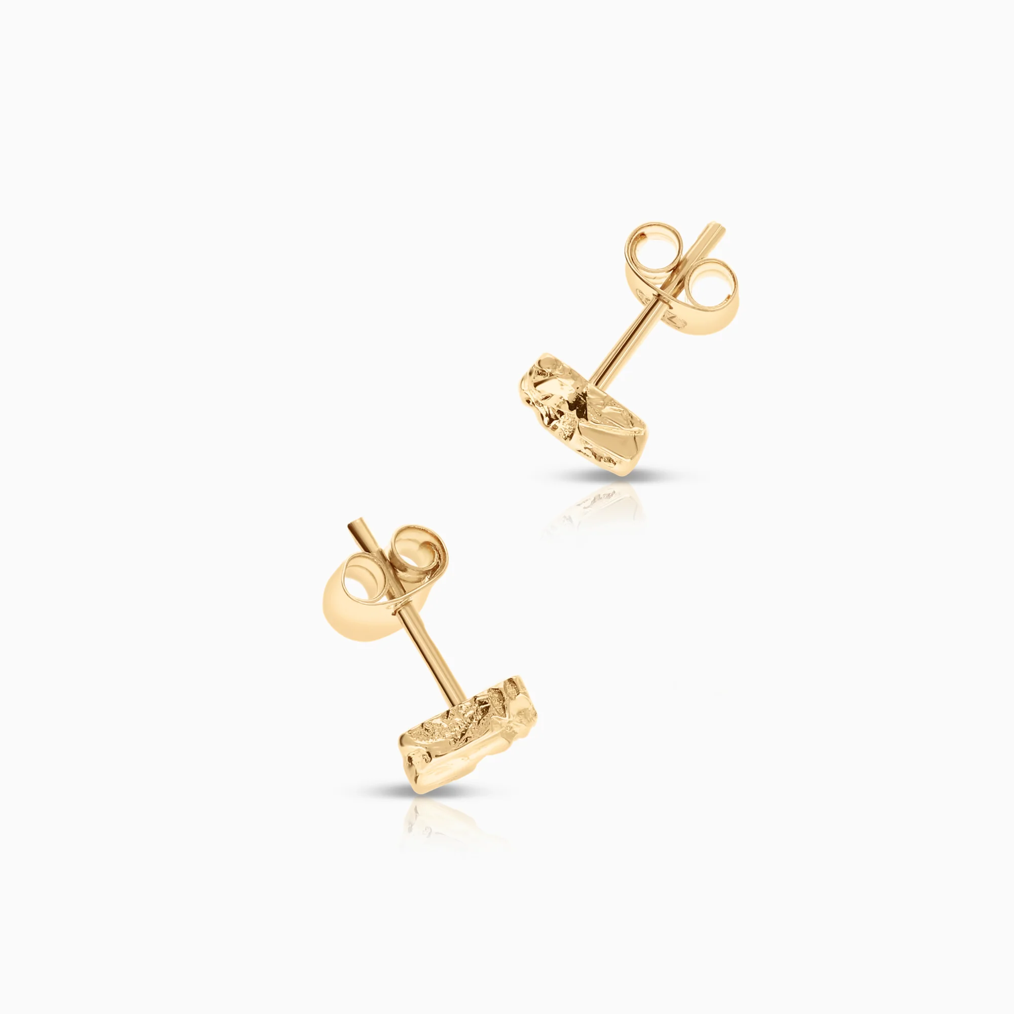 Diamond earrings 0.02ct 18K gold - Image 2