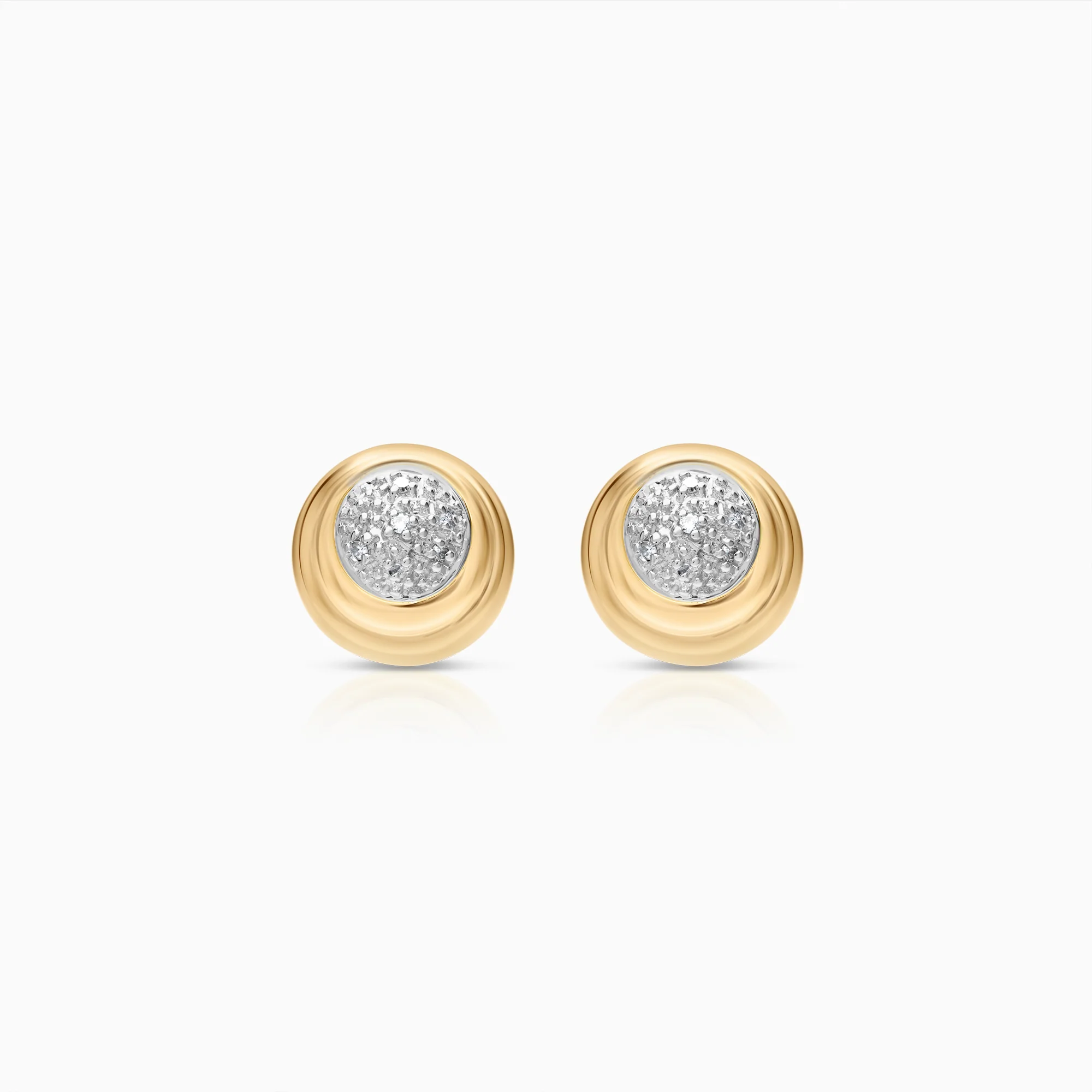Diamond earrings 0.04ct 18K gold