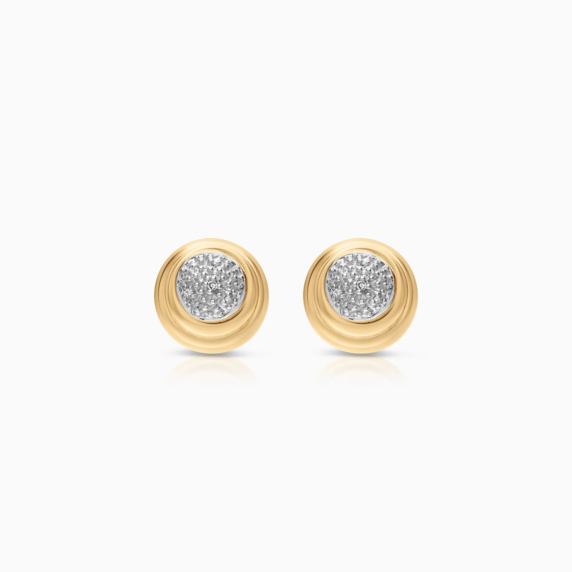 Diamond earrings 0.04ct 18K gold