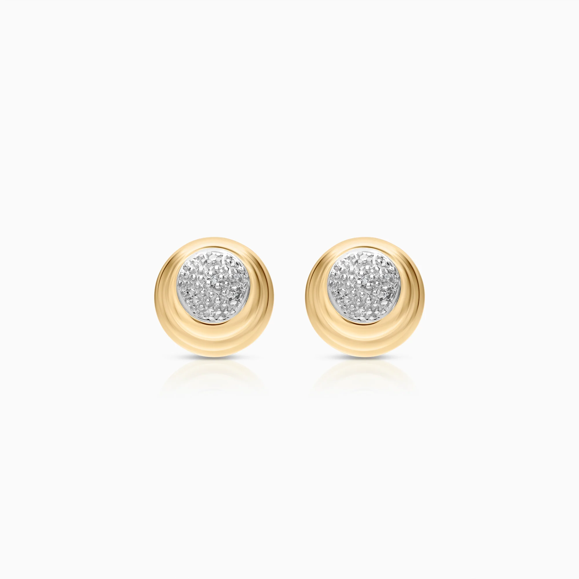 Diamond earrings 0.04ct 18K gold