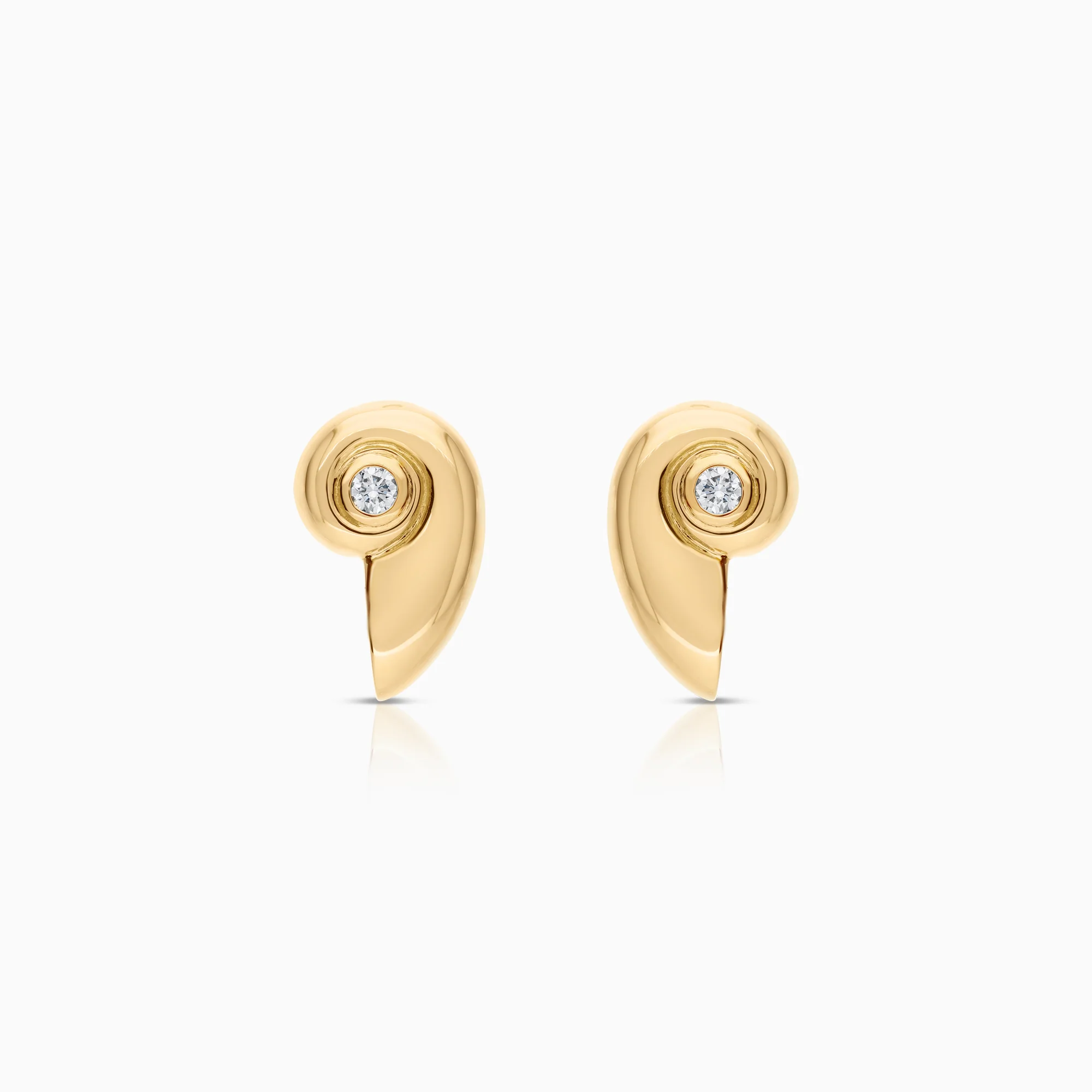 Diamond earrings 0.20ct 18K gold