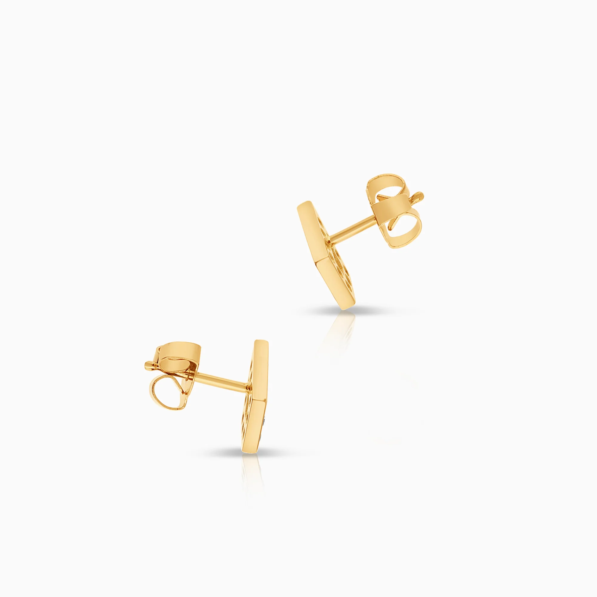Diamond earrings 0.20ct 18K gold - Image 2