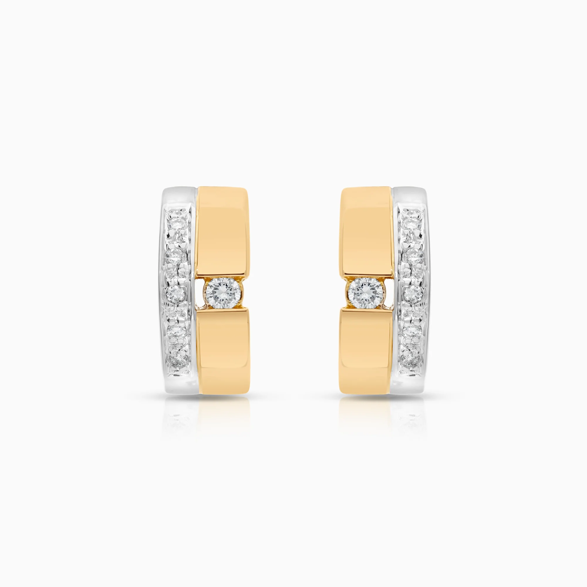 Diamond earrings 0.20ct 18K gold