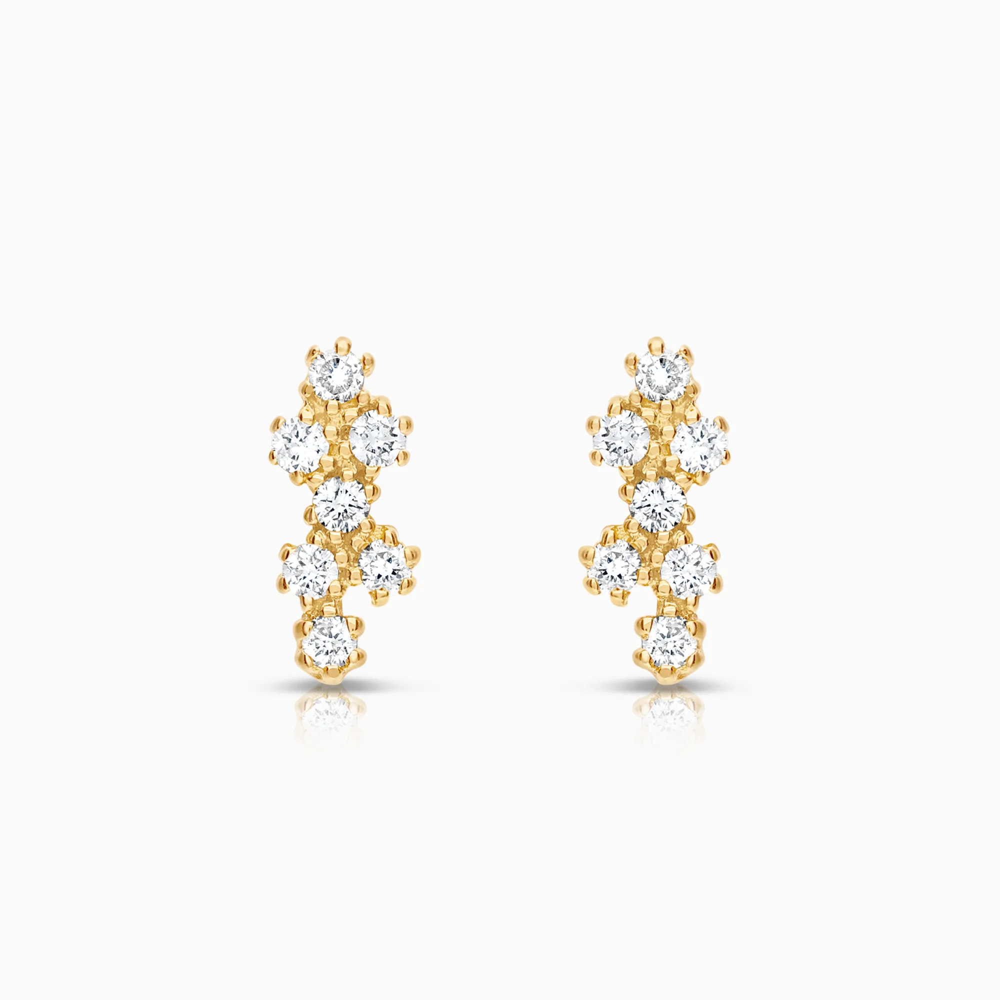 Diamond earrings 0.21ct 18K gold