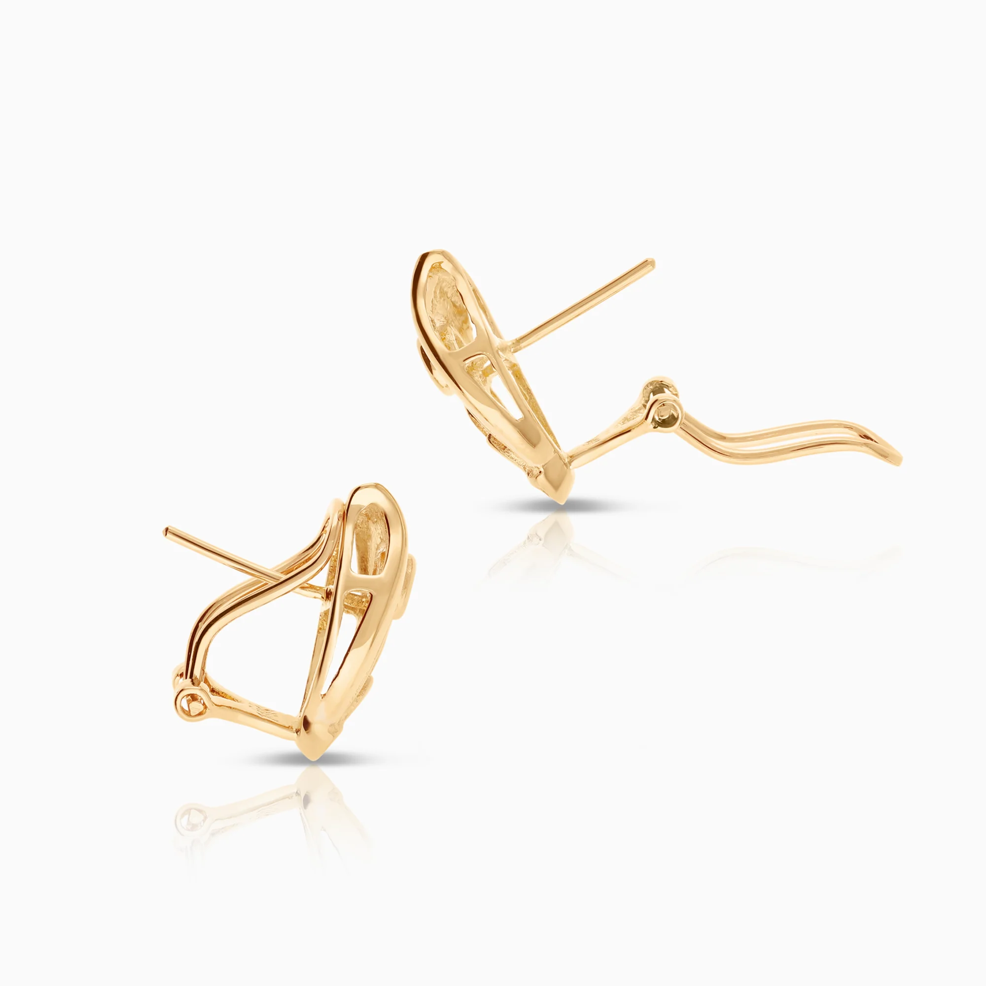 Diamond earrings 0.29ct 14K gold - Image 2