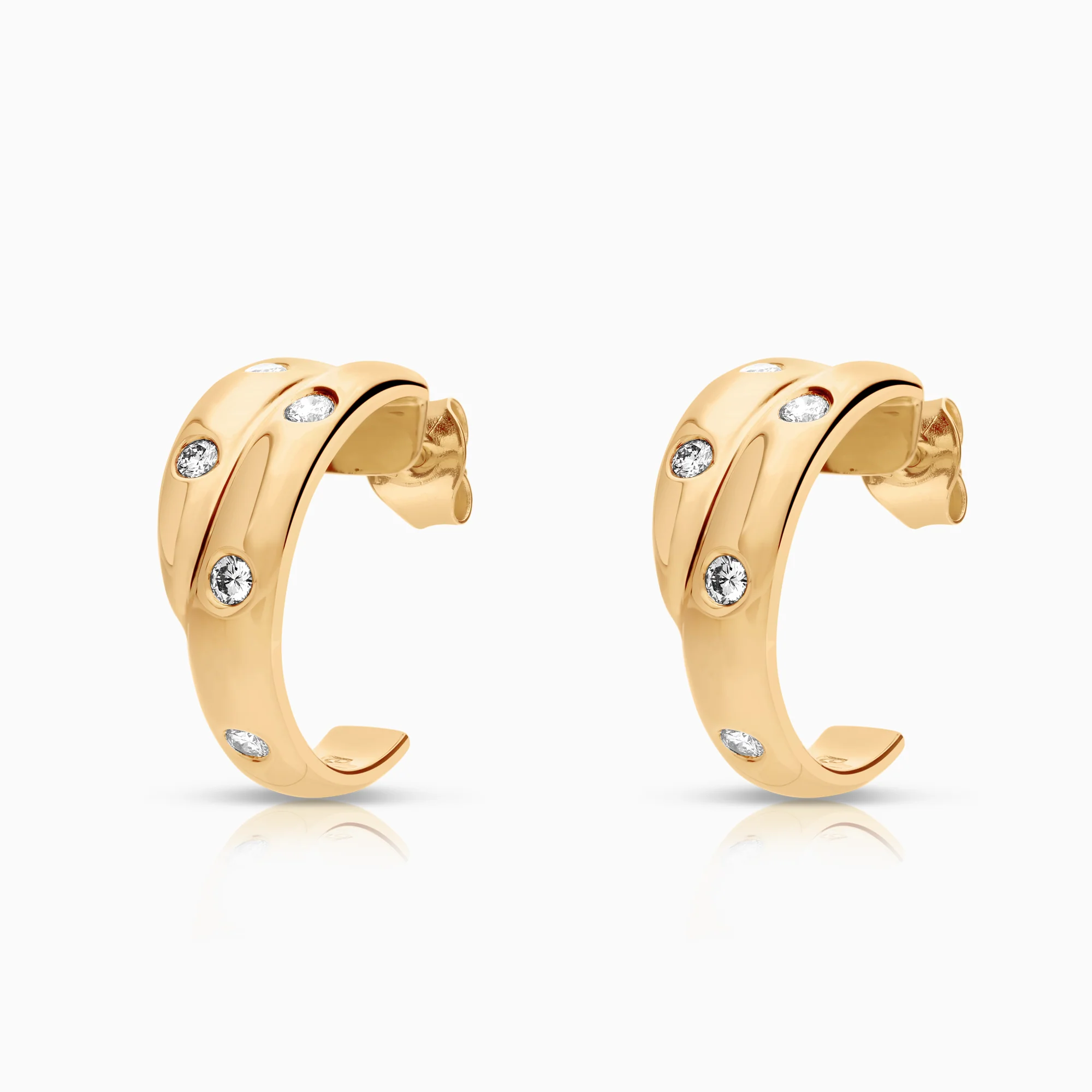 Diamond earrings 0.30ct 18K gold