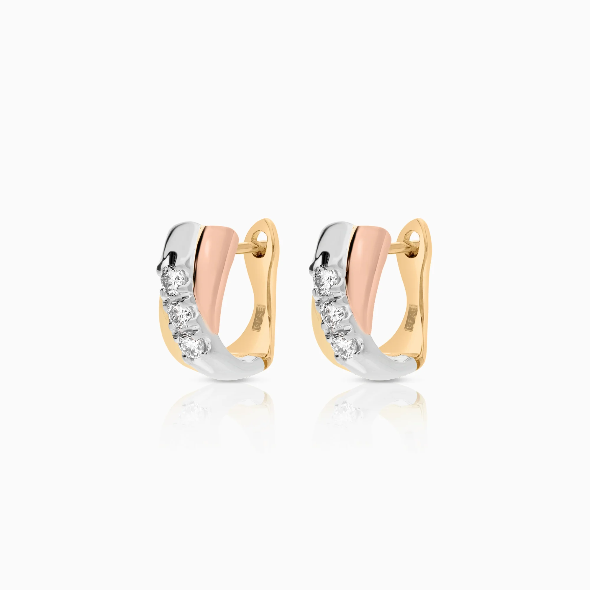 Diamond earrings 0.30ct 18K gold