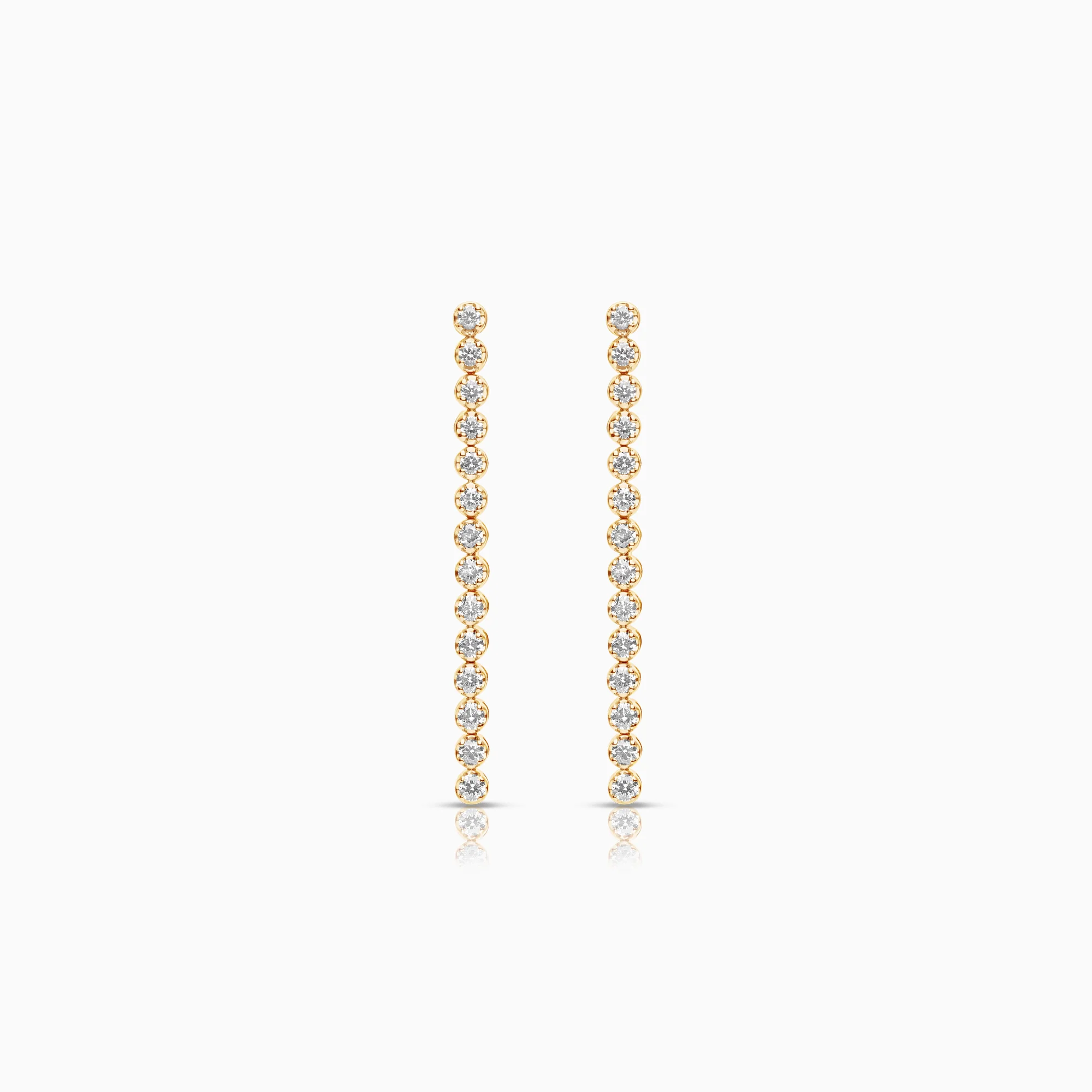 Diamond earrings 0.84ct 18K gold