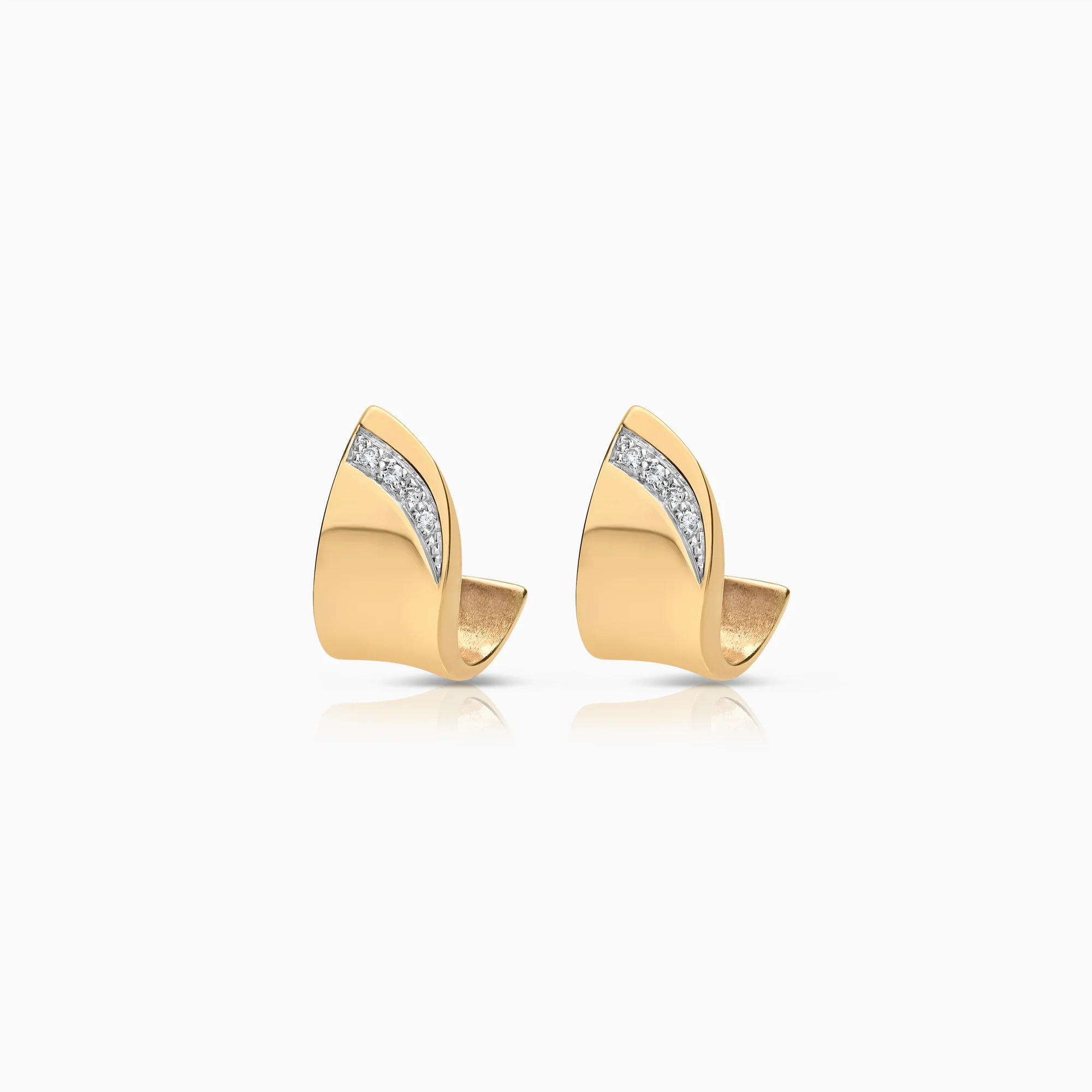 Diamond earrings 0.09ct 18K gold