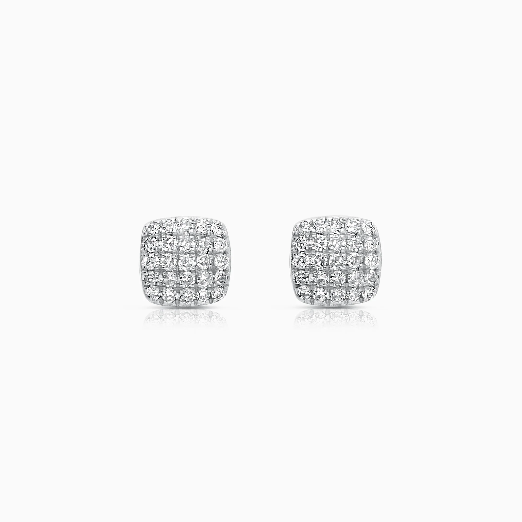 Diamond Earrings 0.16ct 18K White Gold
