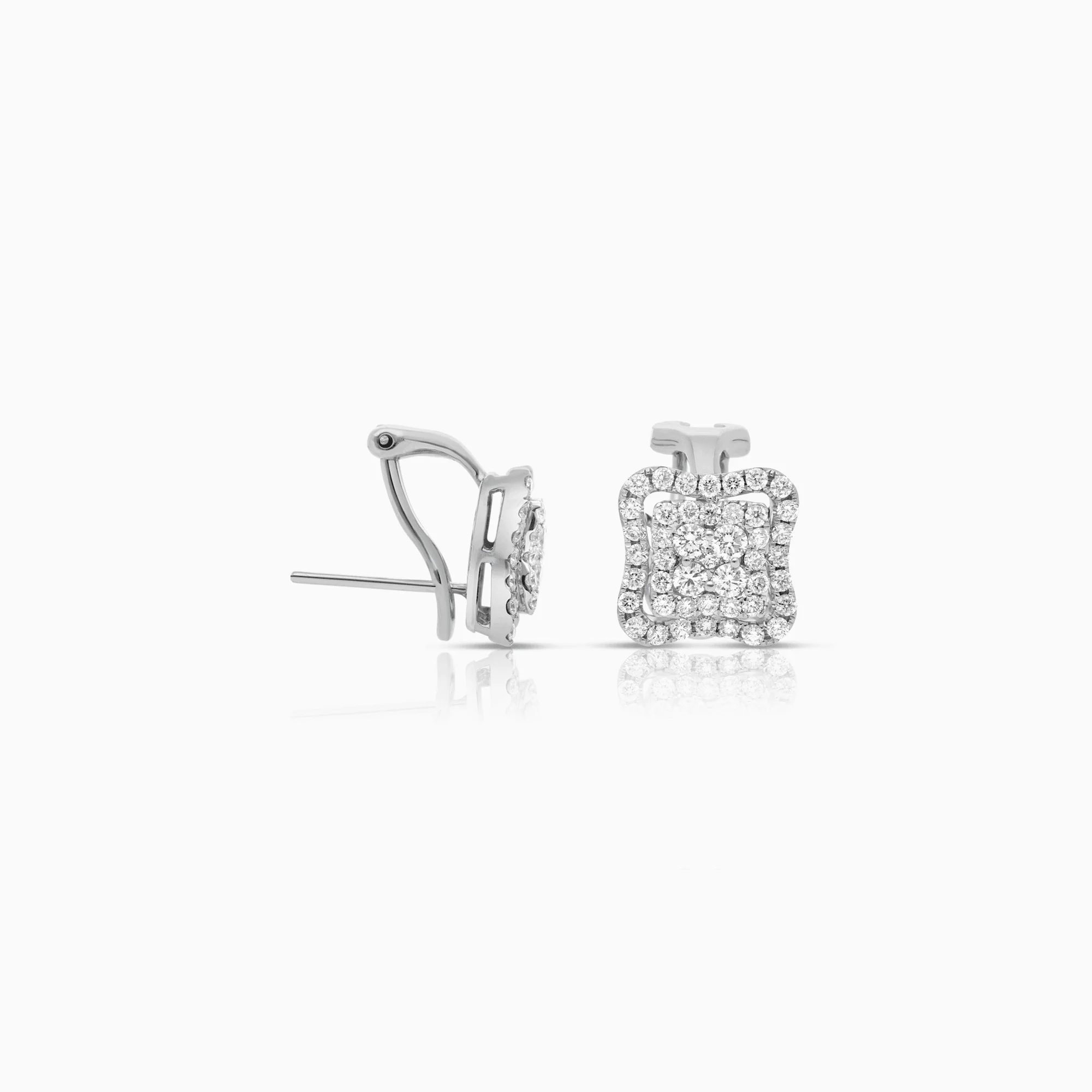 Diamond earrings 2.00ct 18K - Image 3