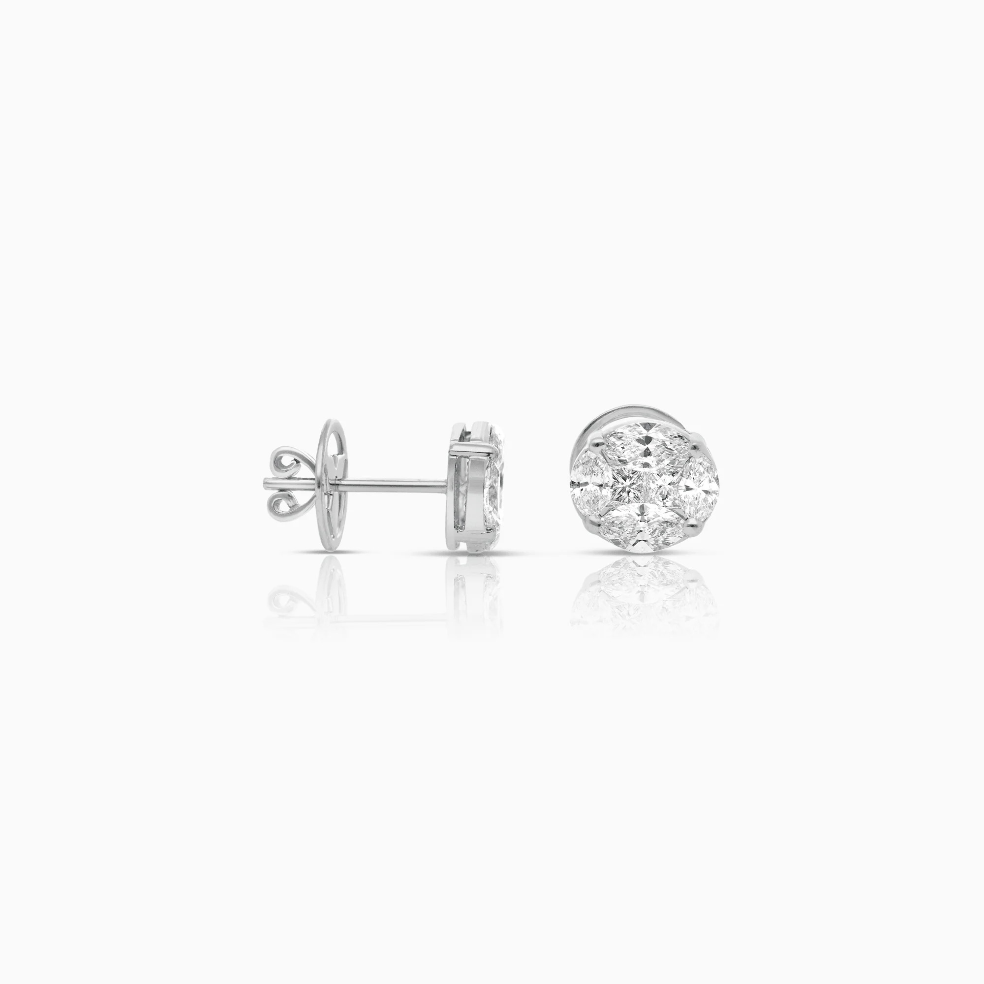 Diamond Earrings 3.00ct 18K - Image 3
