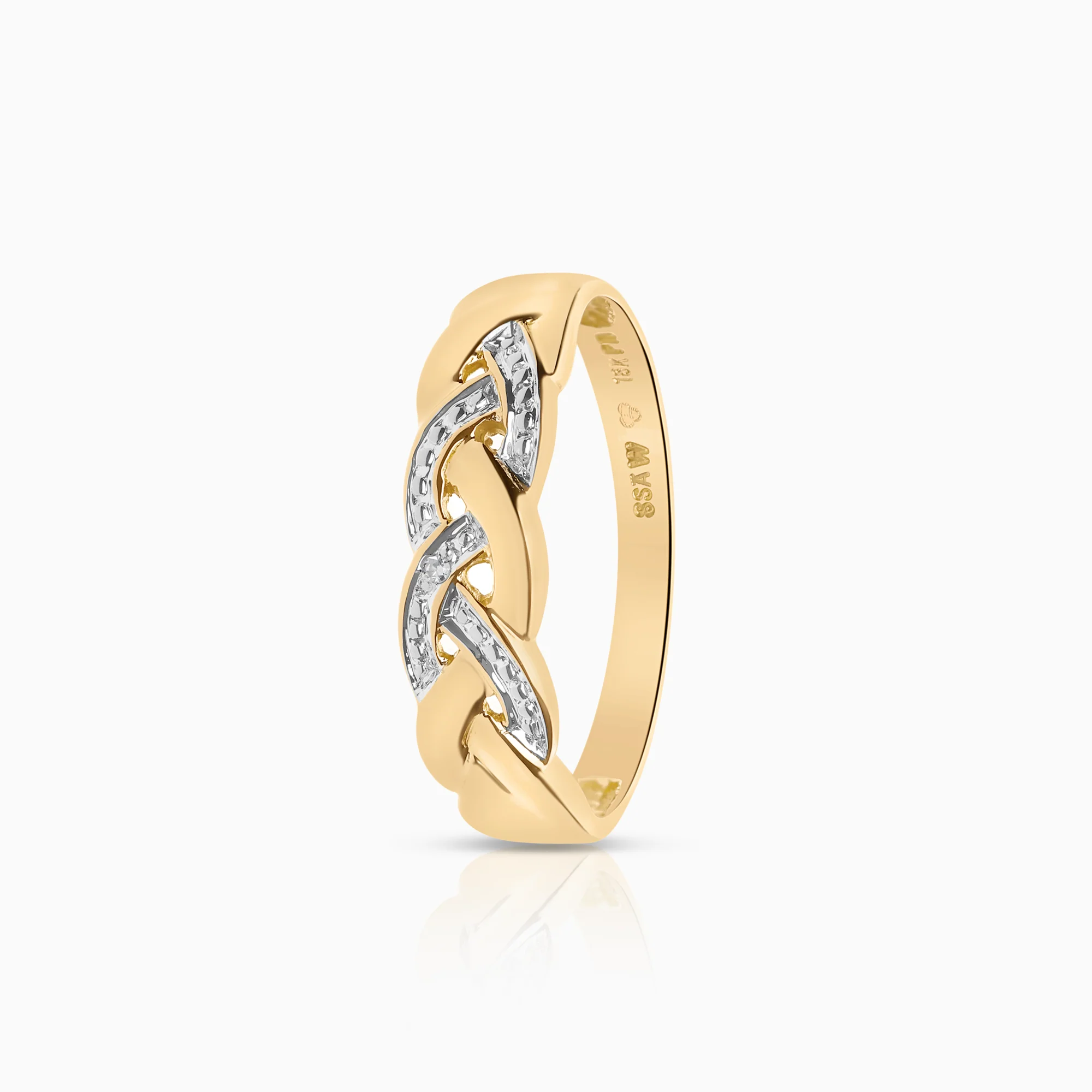Diamond ring 0.005ct 18K gold