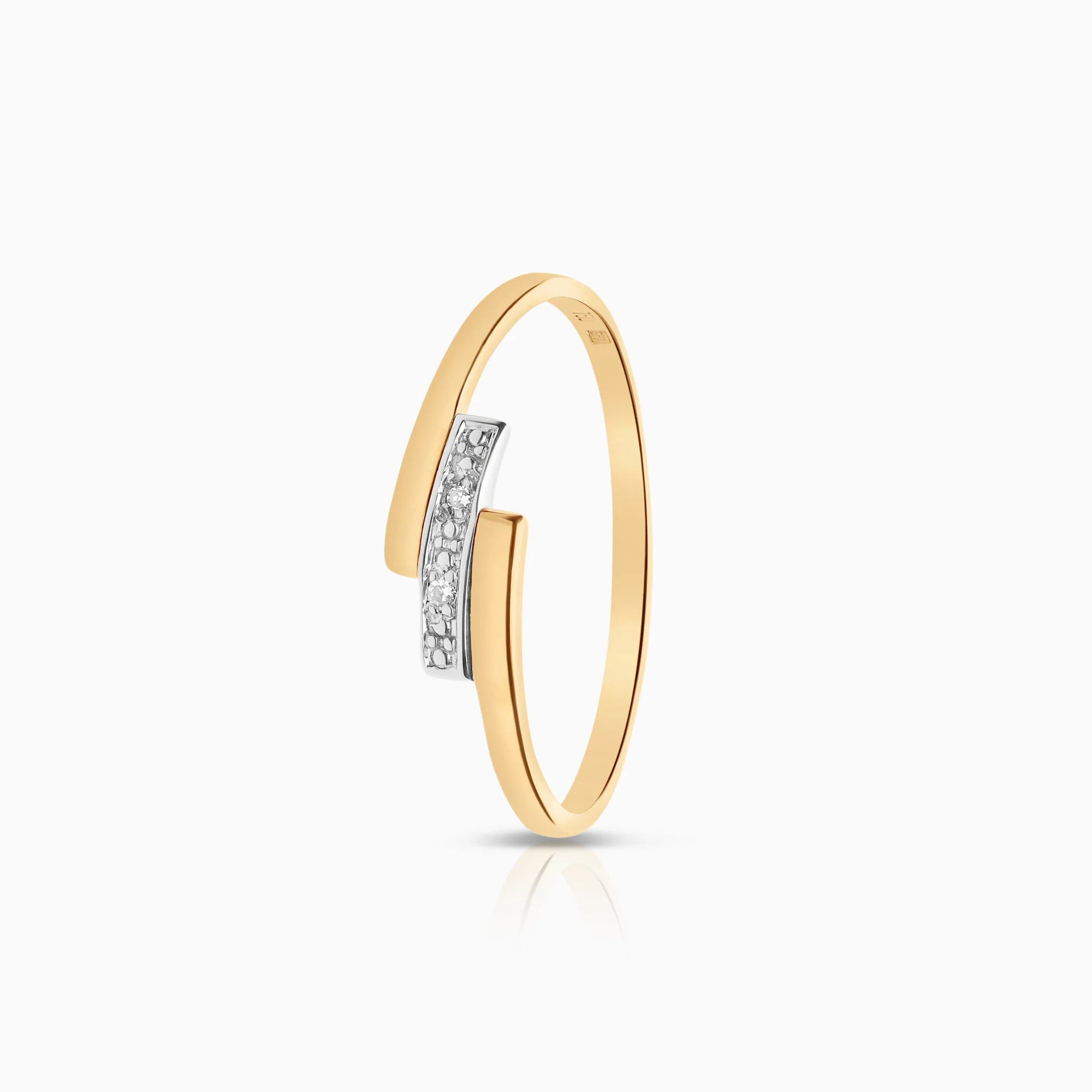 Diamond ring 0.01ct 18K gold