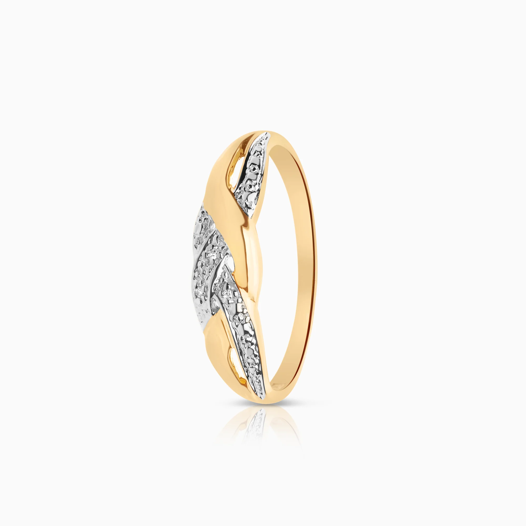 Diamond ring 0.01ct 18K gold