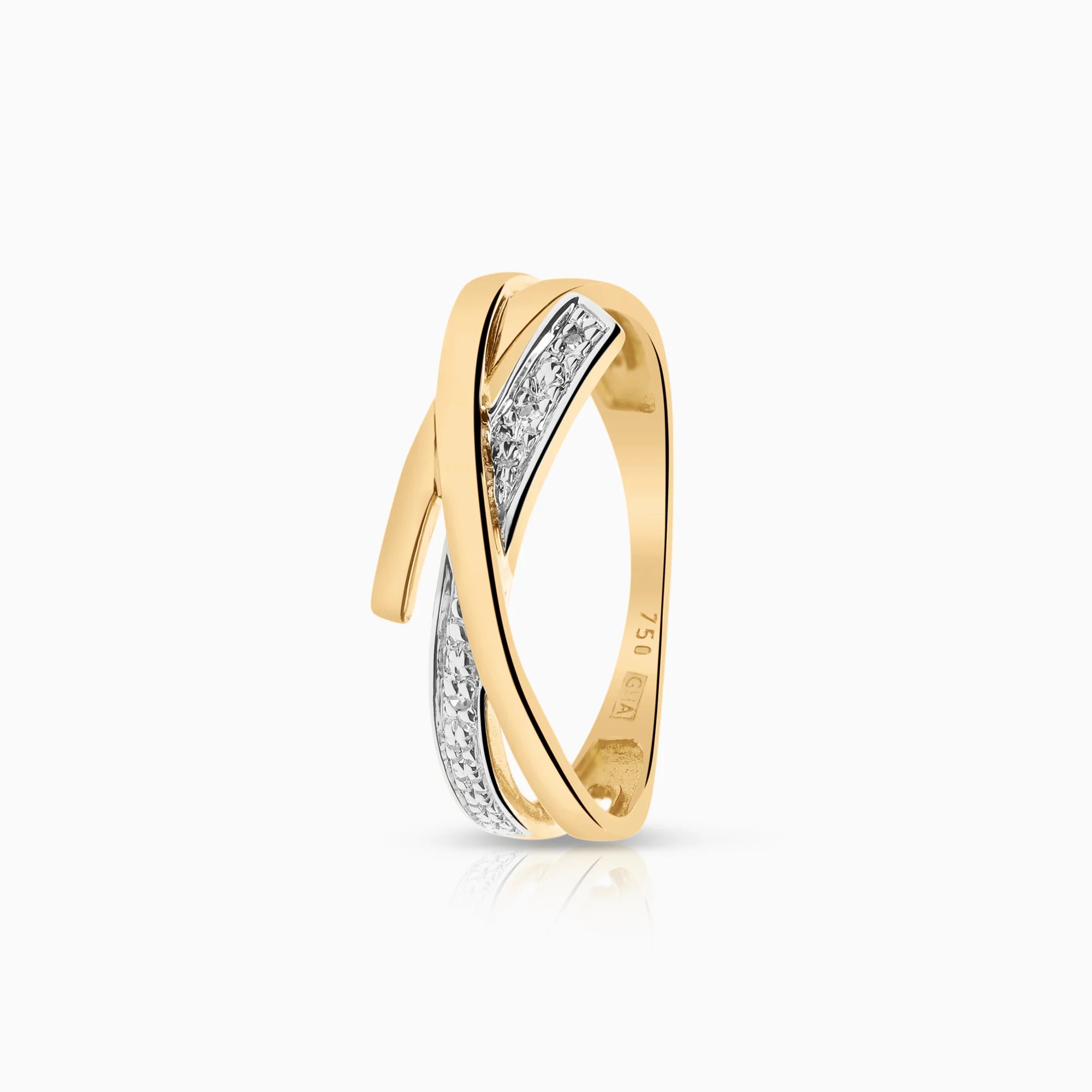 Diamond ring 0.01ct 18K gold