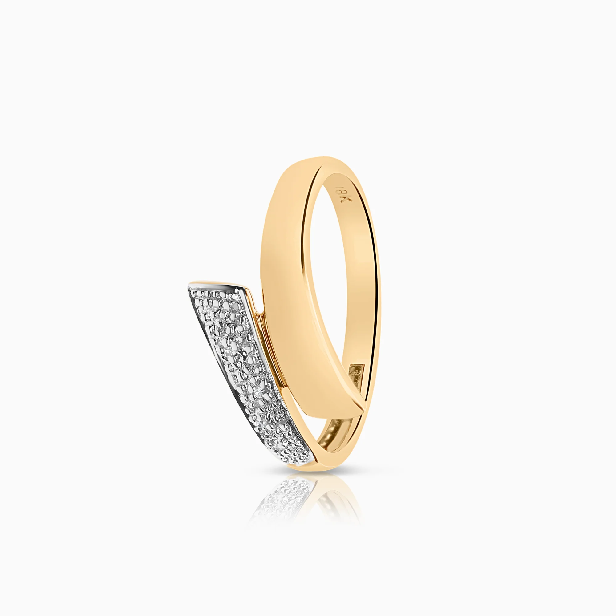 Diamond ring 0.01ct 18K gold