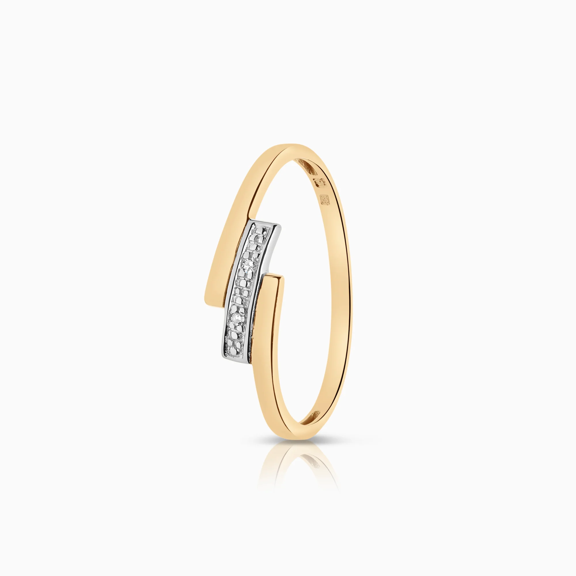 Diamond ring 0.01ct 18K gold