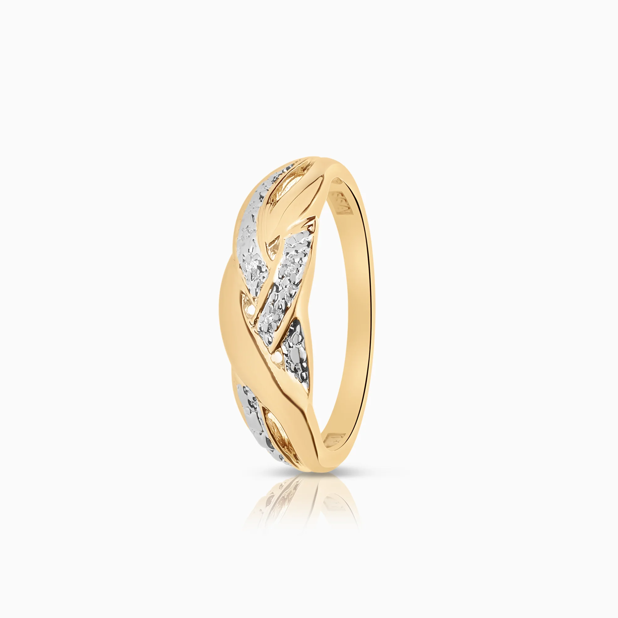 Diamond ring 0.01ct 18K gold