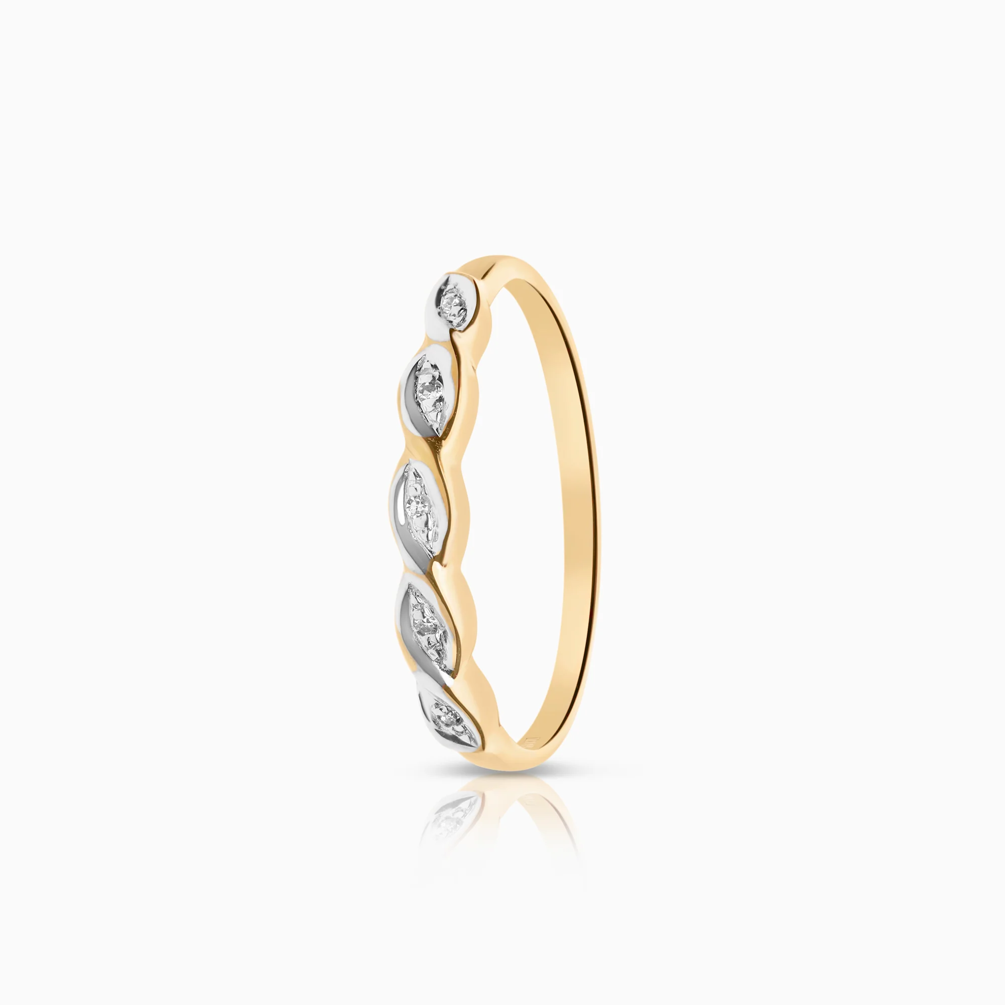 Diamond ring 0.01ct 18K gold