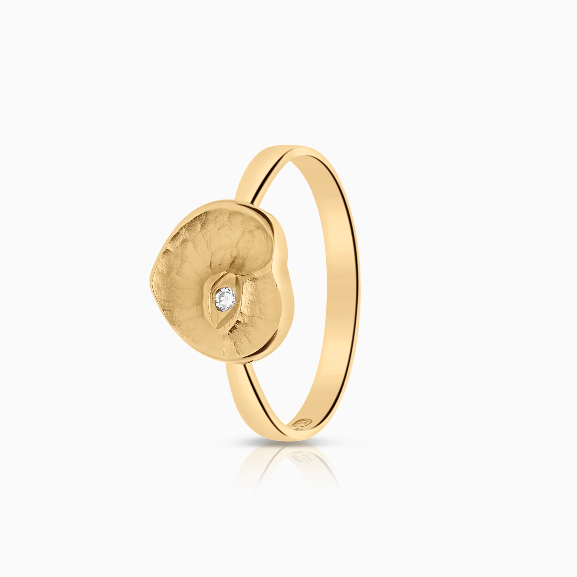 Diamond ring 0.01ct 18K gold