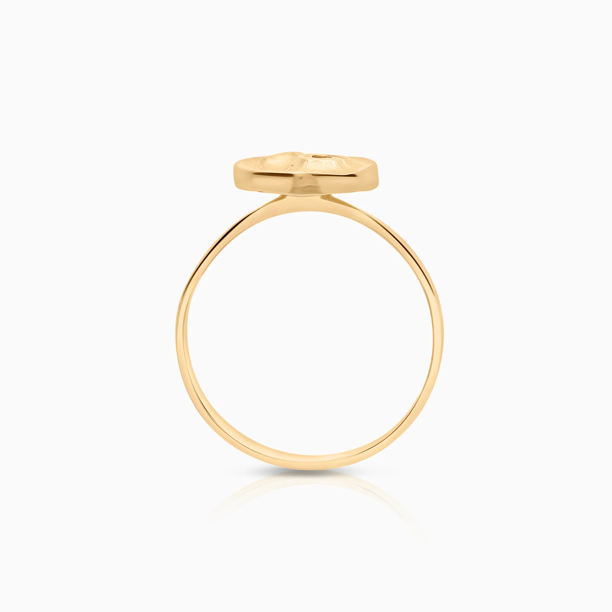 Diamond ring 0.01ct 18K gold - Image 2