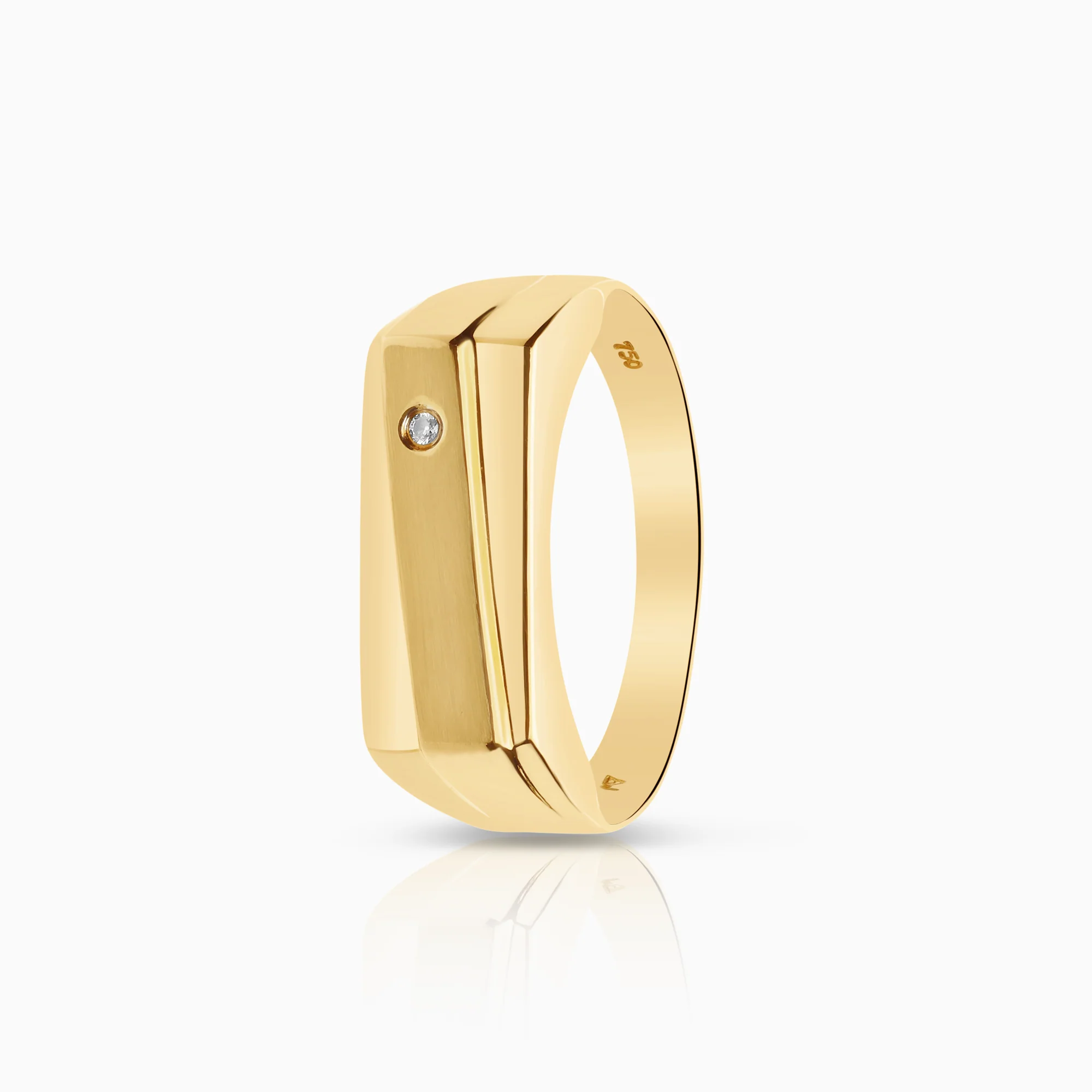 Diamond ring 0.01ct 18K gold