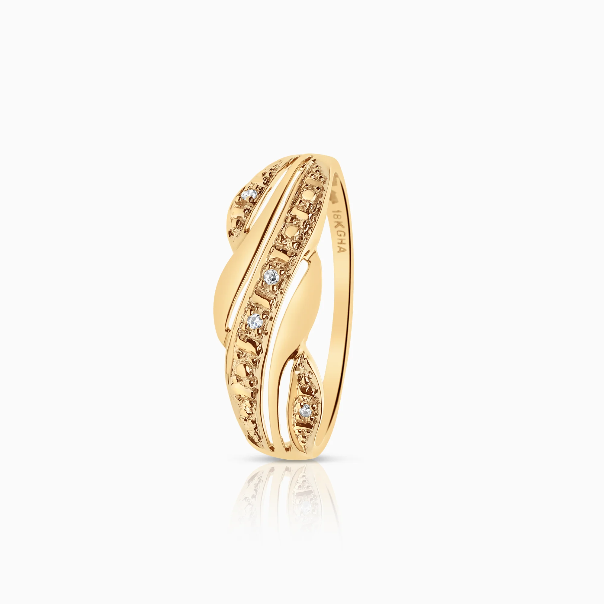 Diamond Ring 0.02ct 18K Gold