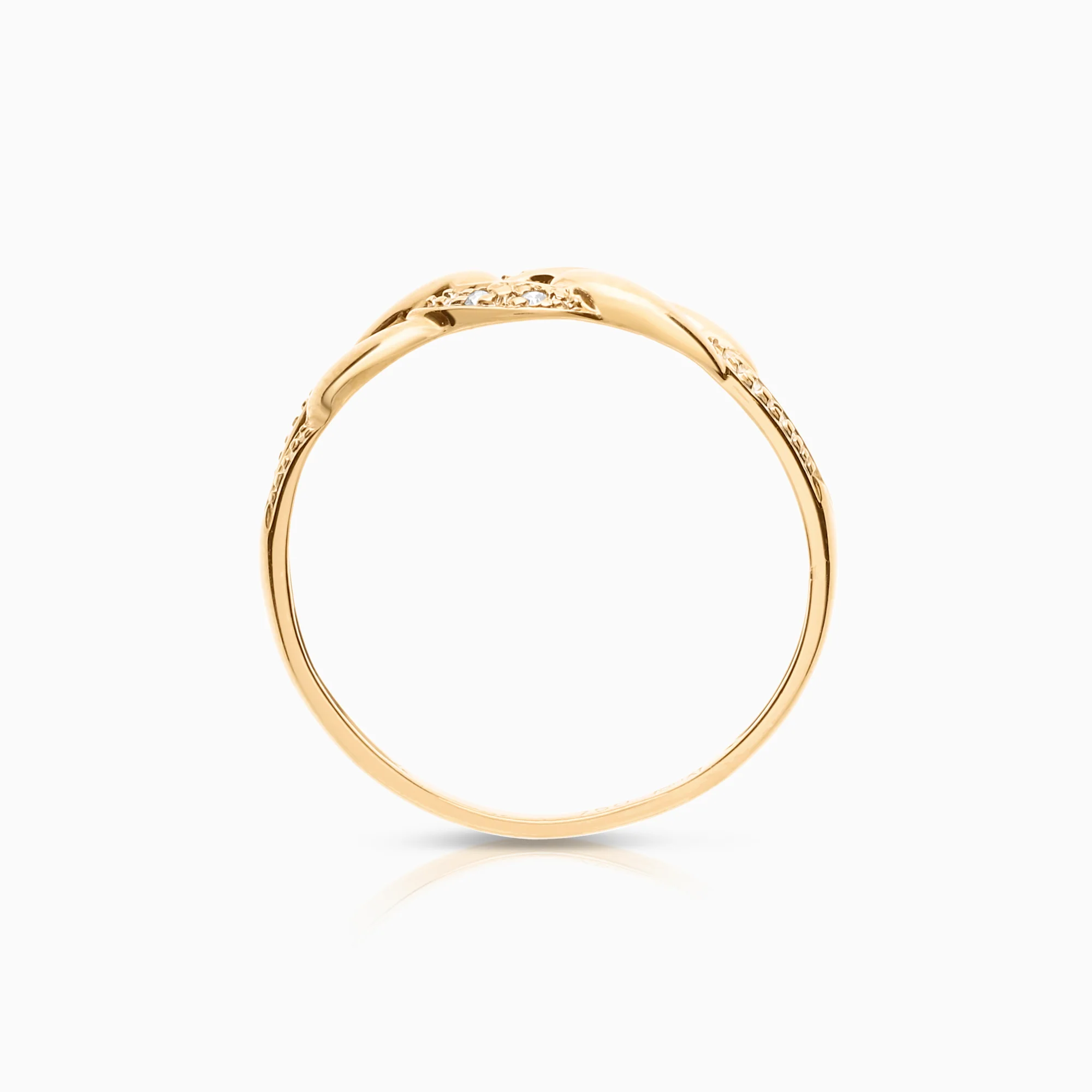 Diamond Ring 0.02ct 18K Gold - Image 2