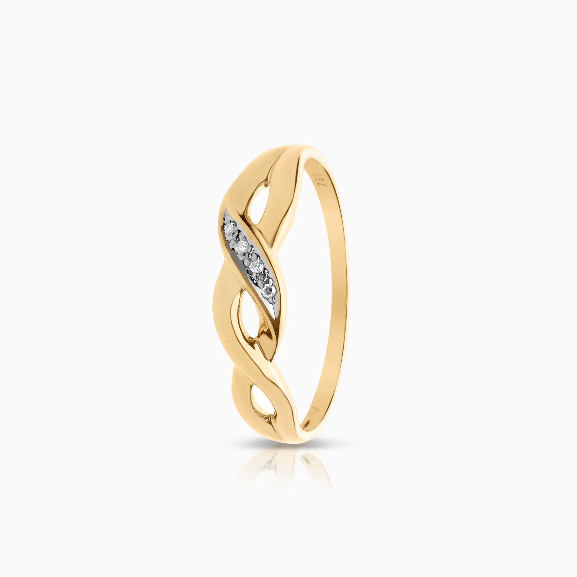 Diamond Ring 0.02ct 18K Gold