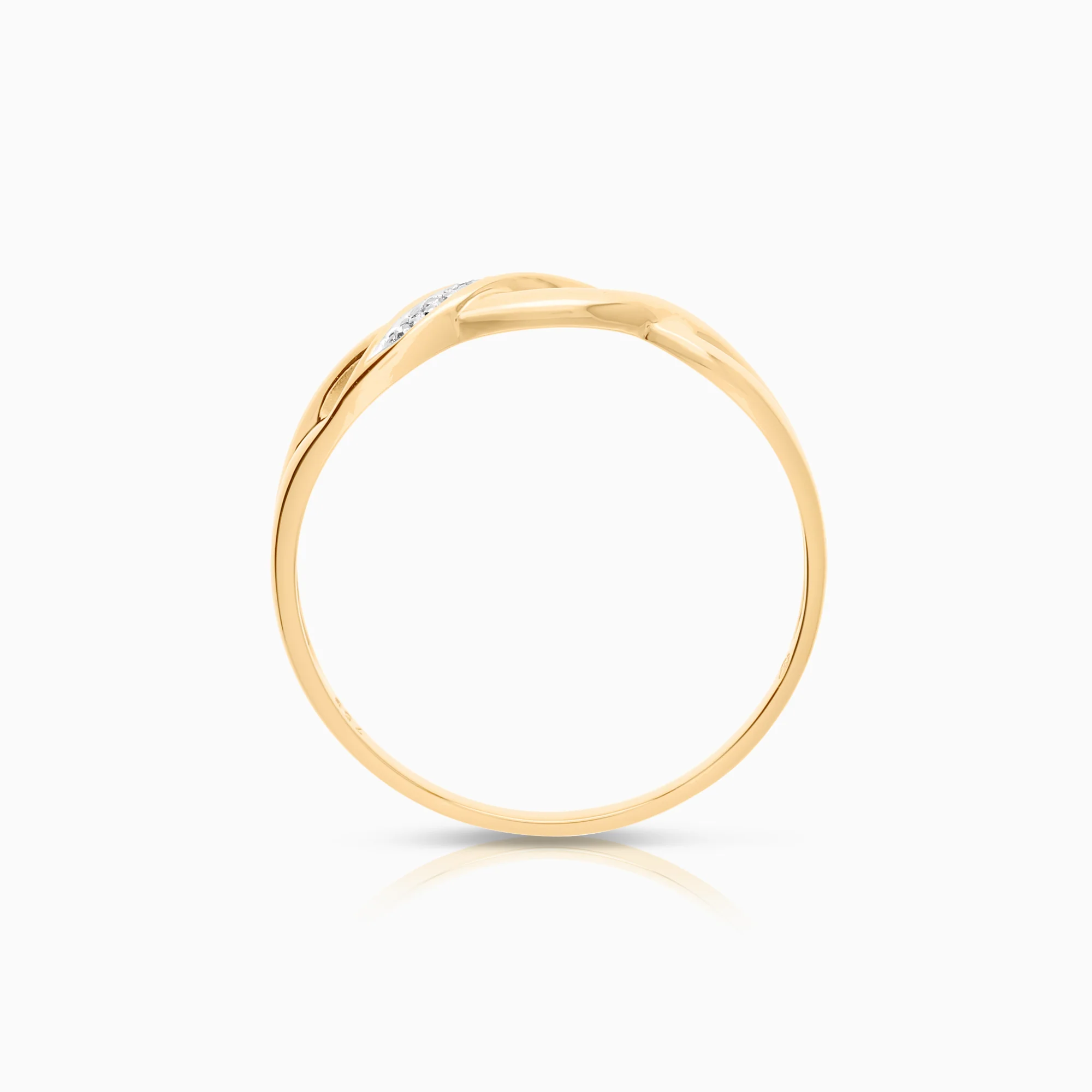 Diamond Ring 0.02ct 18K Gold - Image 2