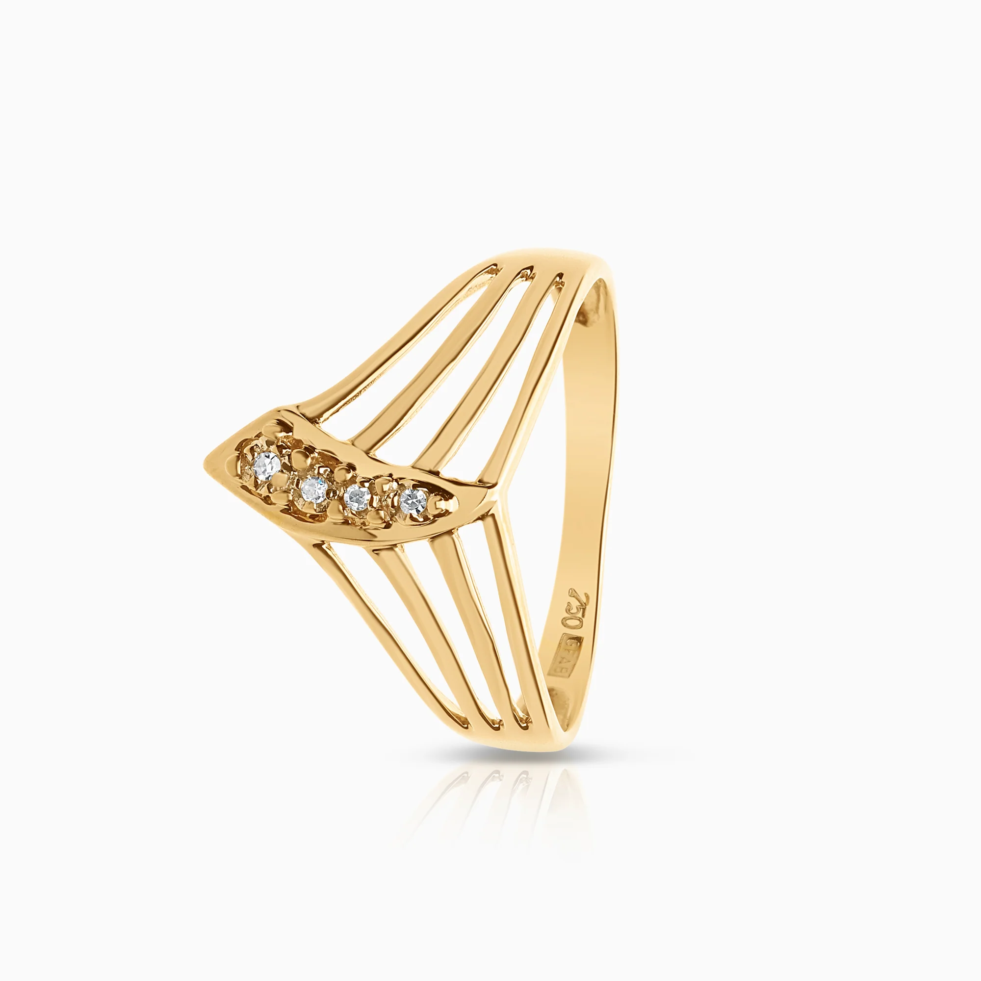 Diamond Ring 0.02ct 18K Gold