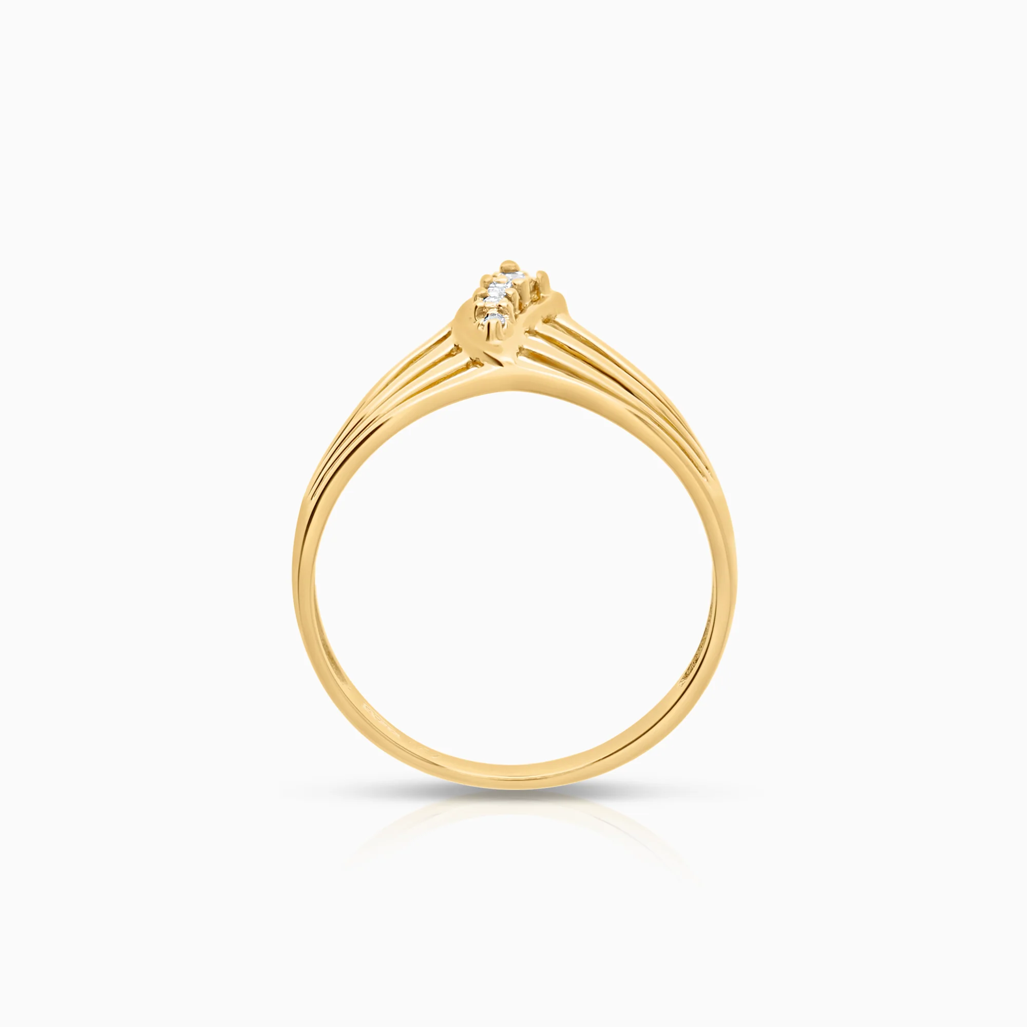 Diamond Ring 0.02ct 18K Gold - Image 2
