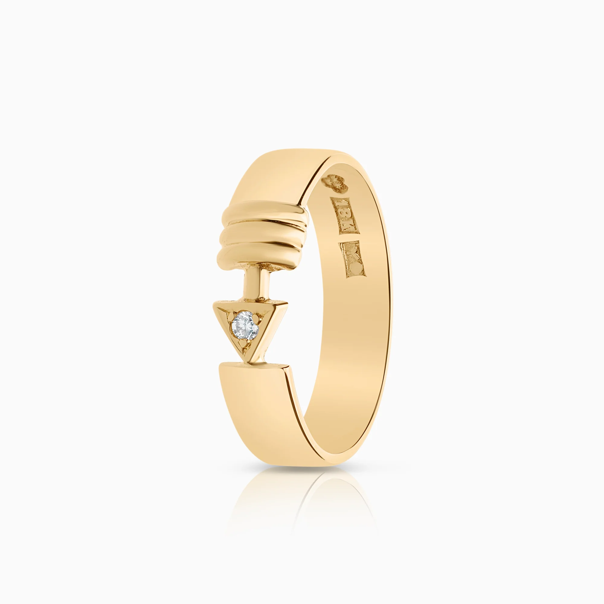 Diamond Ring 0.02ct 18K Gold