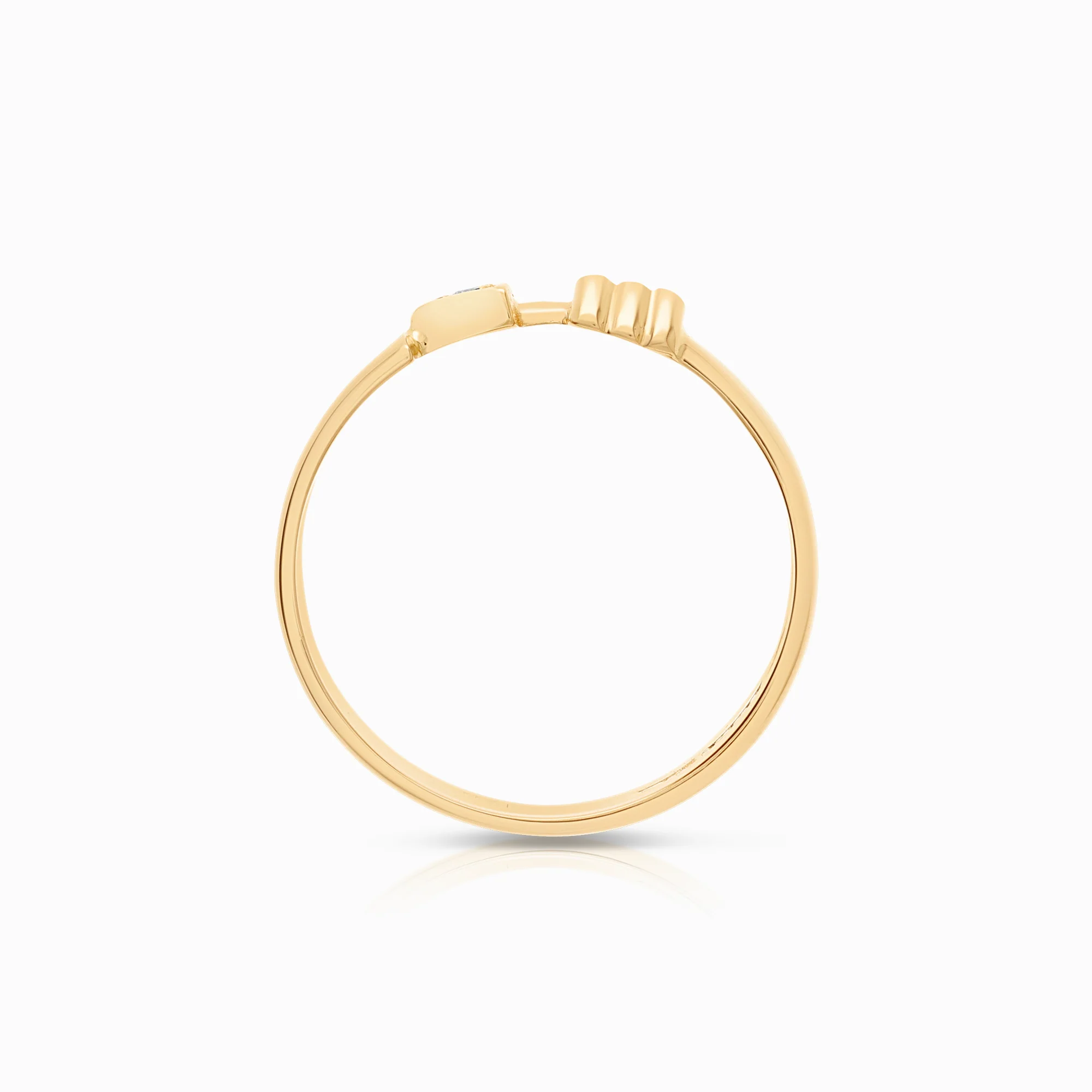 Diamond Ring 0.02ct 18K Gold - Image 2