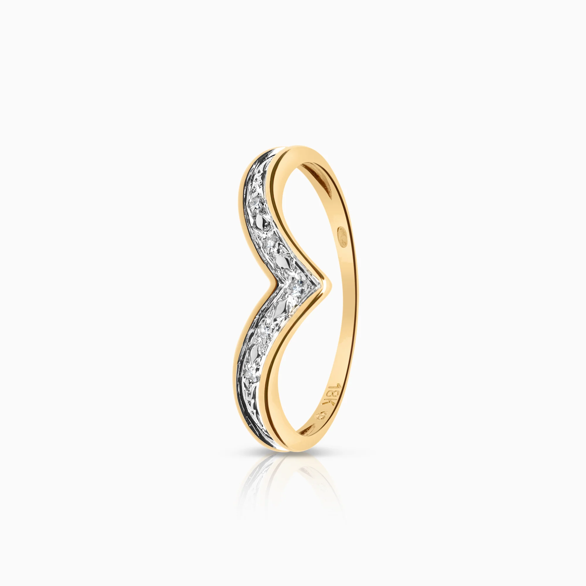 Diamond Ring 0.02ct 18K Gold