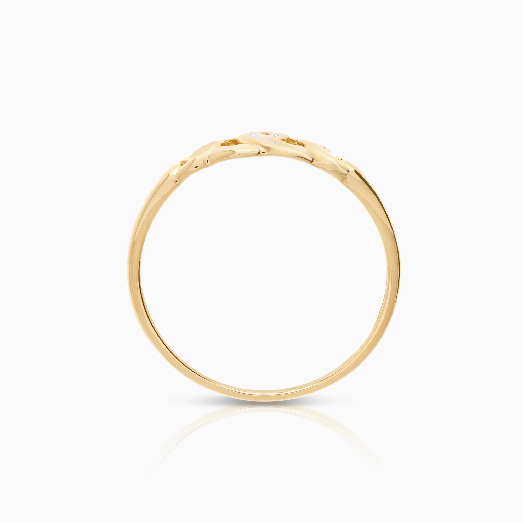 Diamond Ring 0.02ct 18K Gold - Image 2