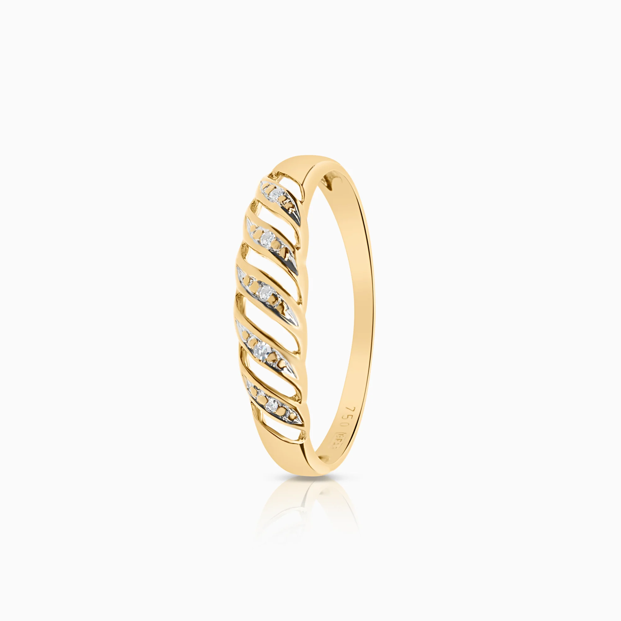 Diamond Ring 0.02ct 18K Gold