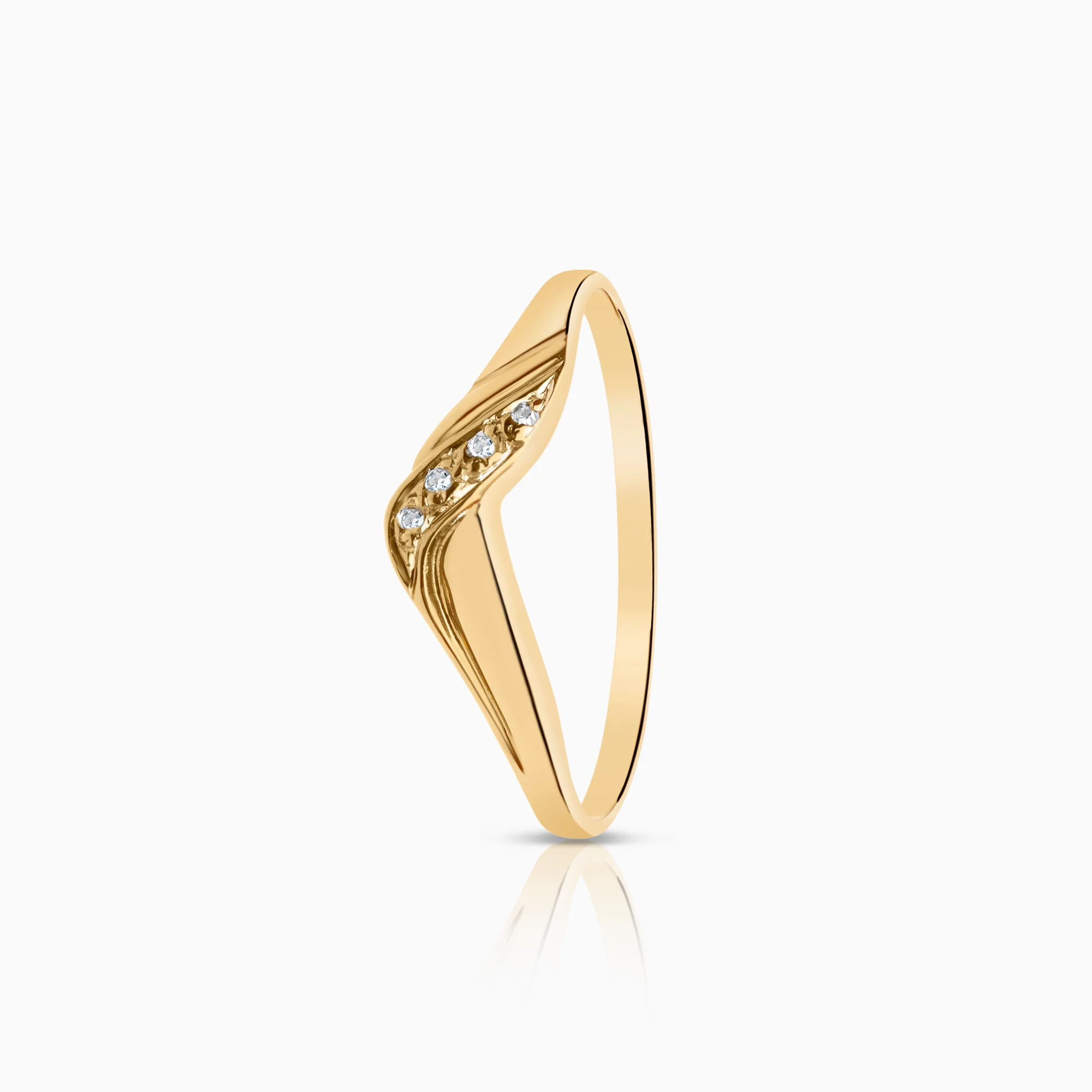 Diamond Ring 0.02ct 18K Gold