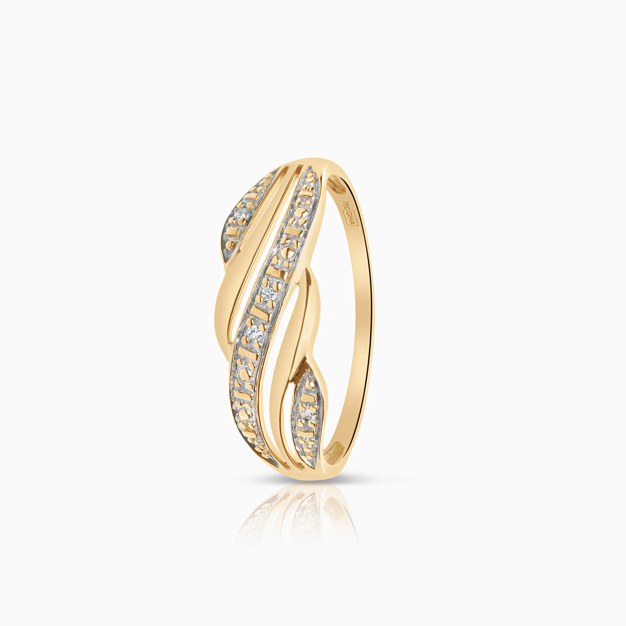 Diamond Ring 0.02ct 18K Gold