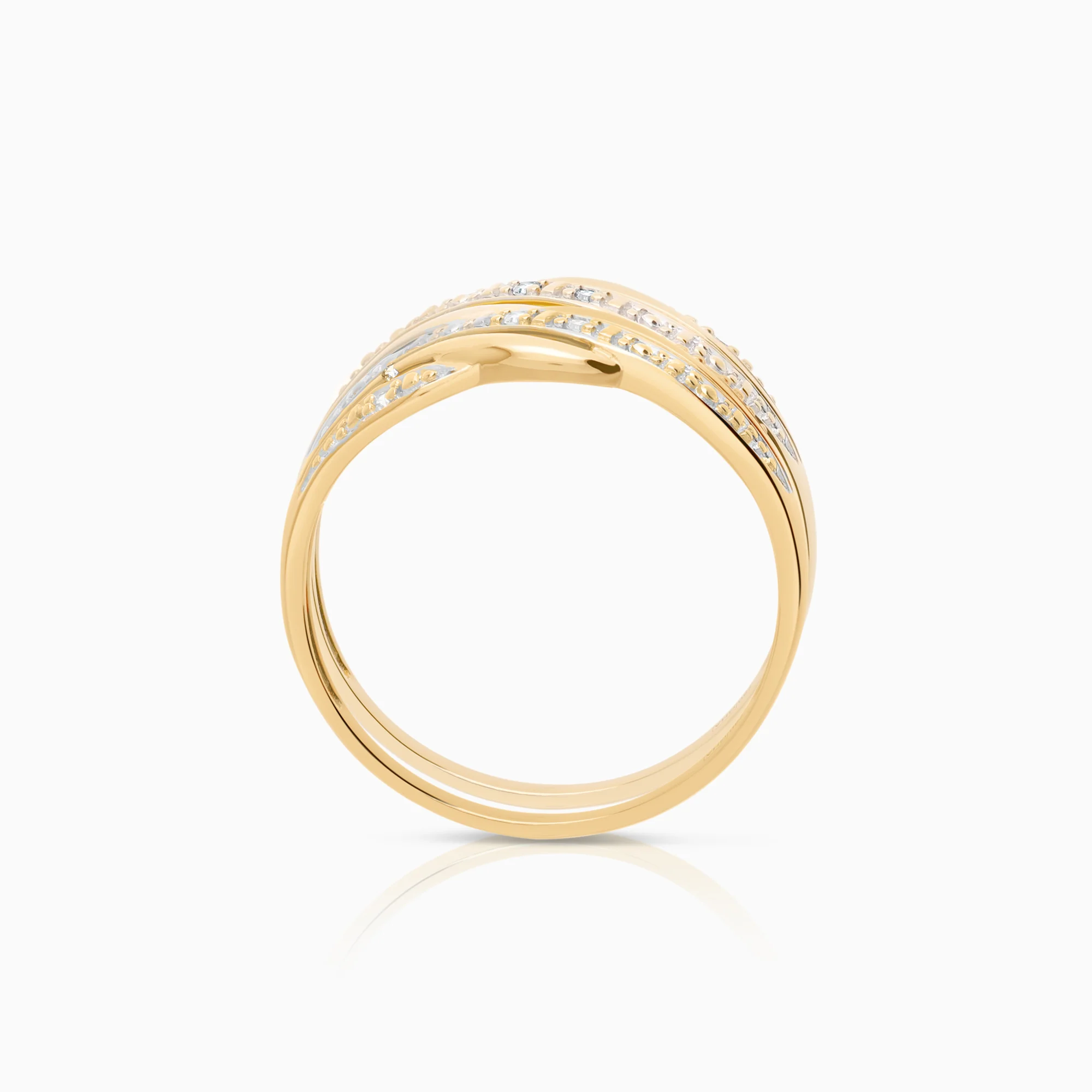 Diamond Ring 0.02ct 18K Gold - Image 2